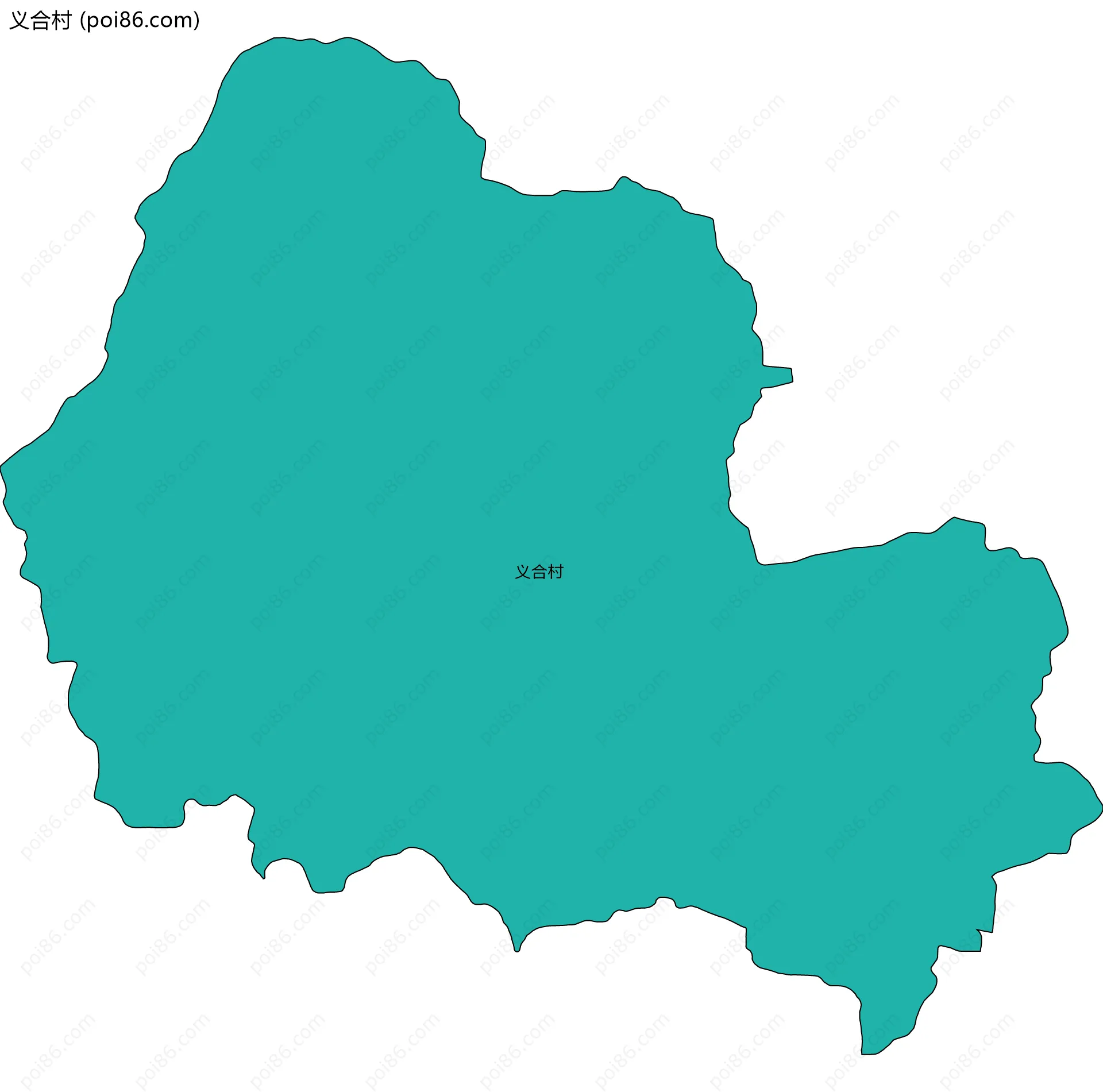 义合村边界地图