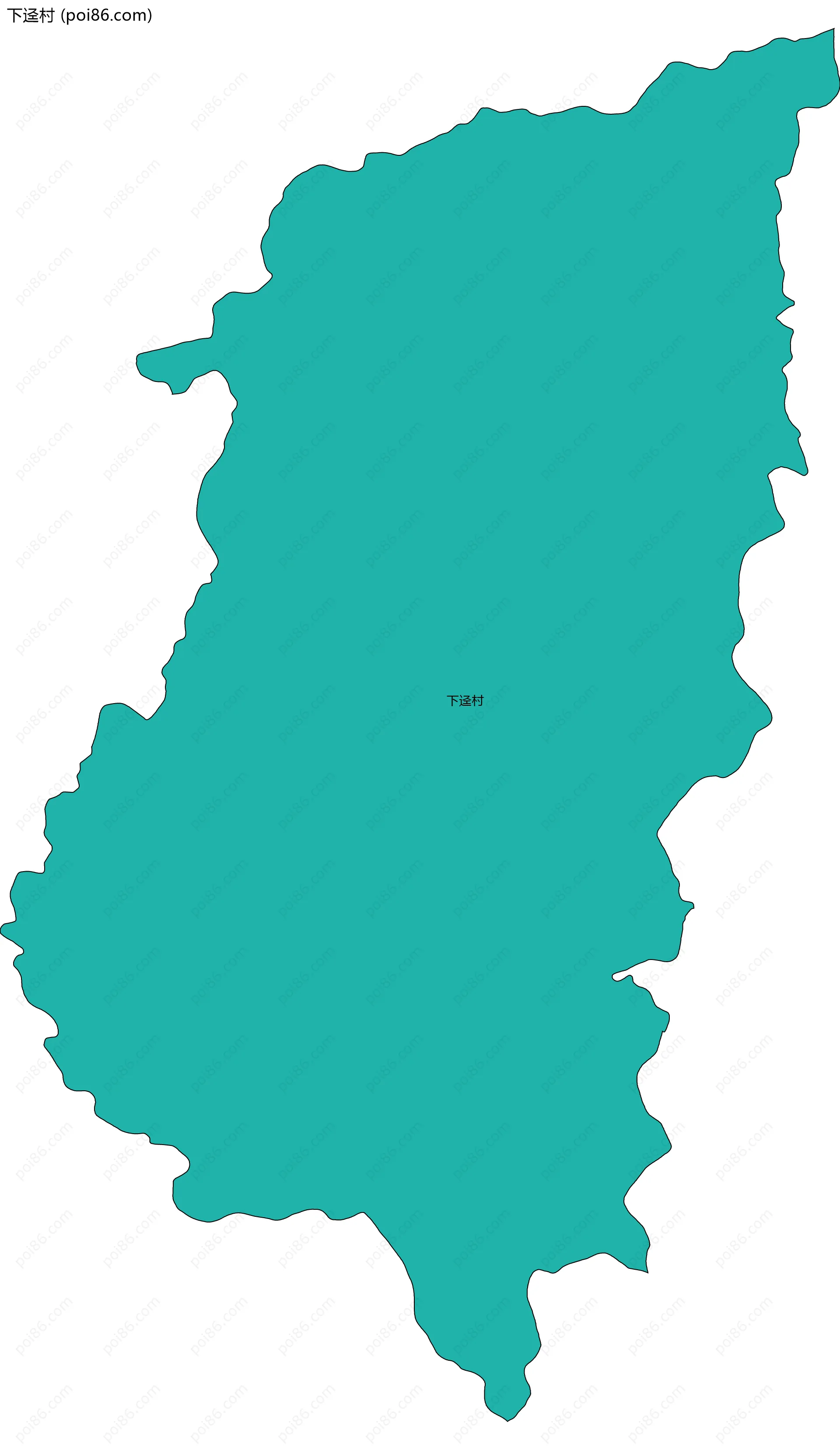 下迳村边界地图