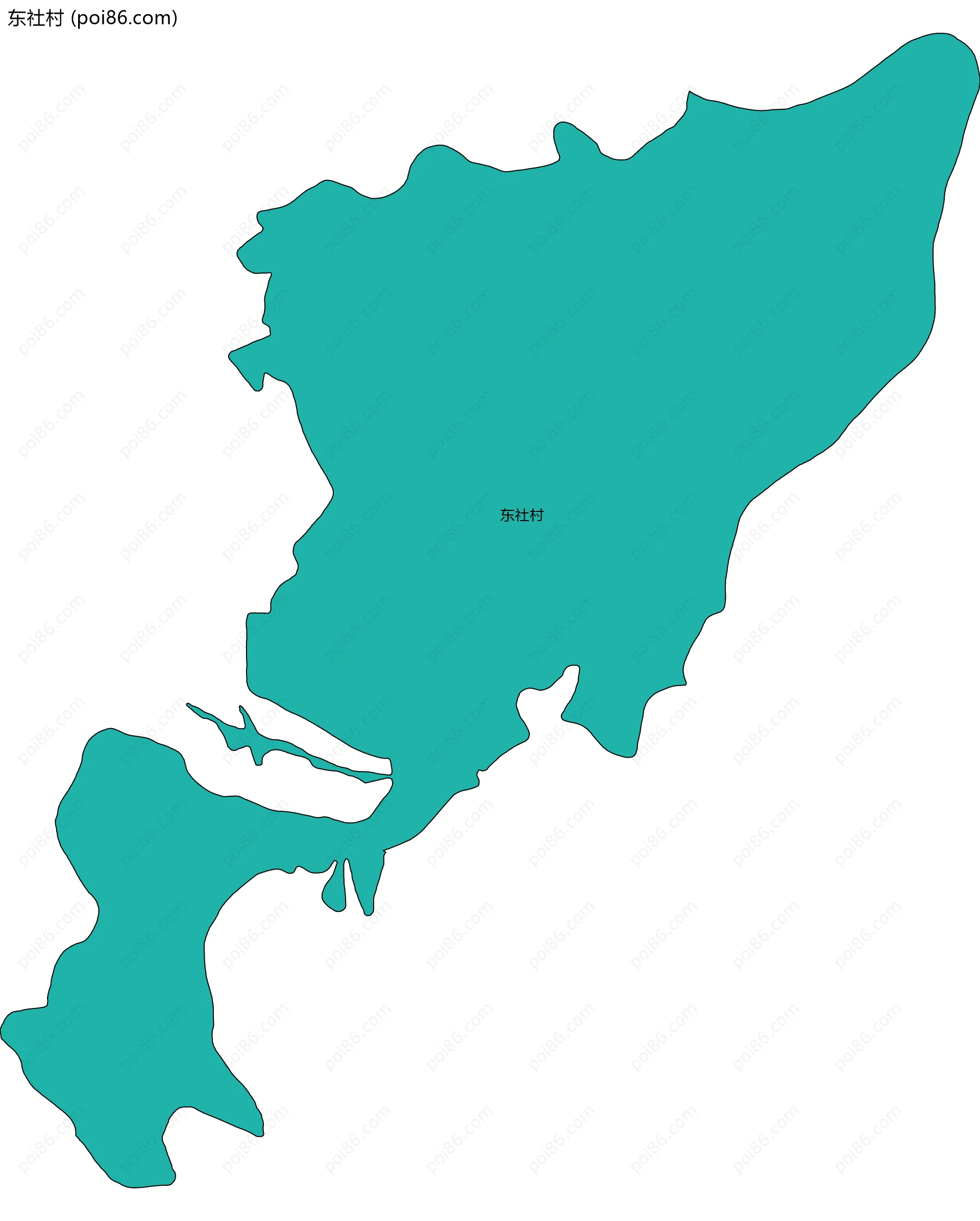 东社村边界地图