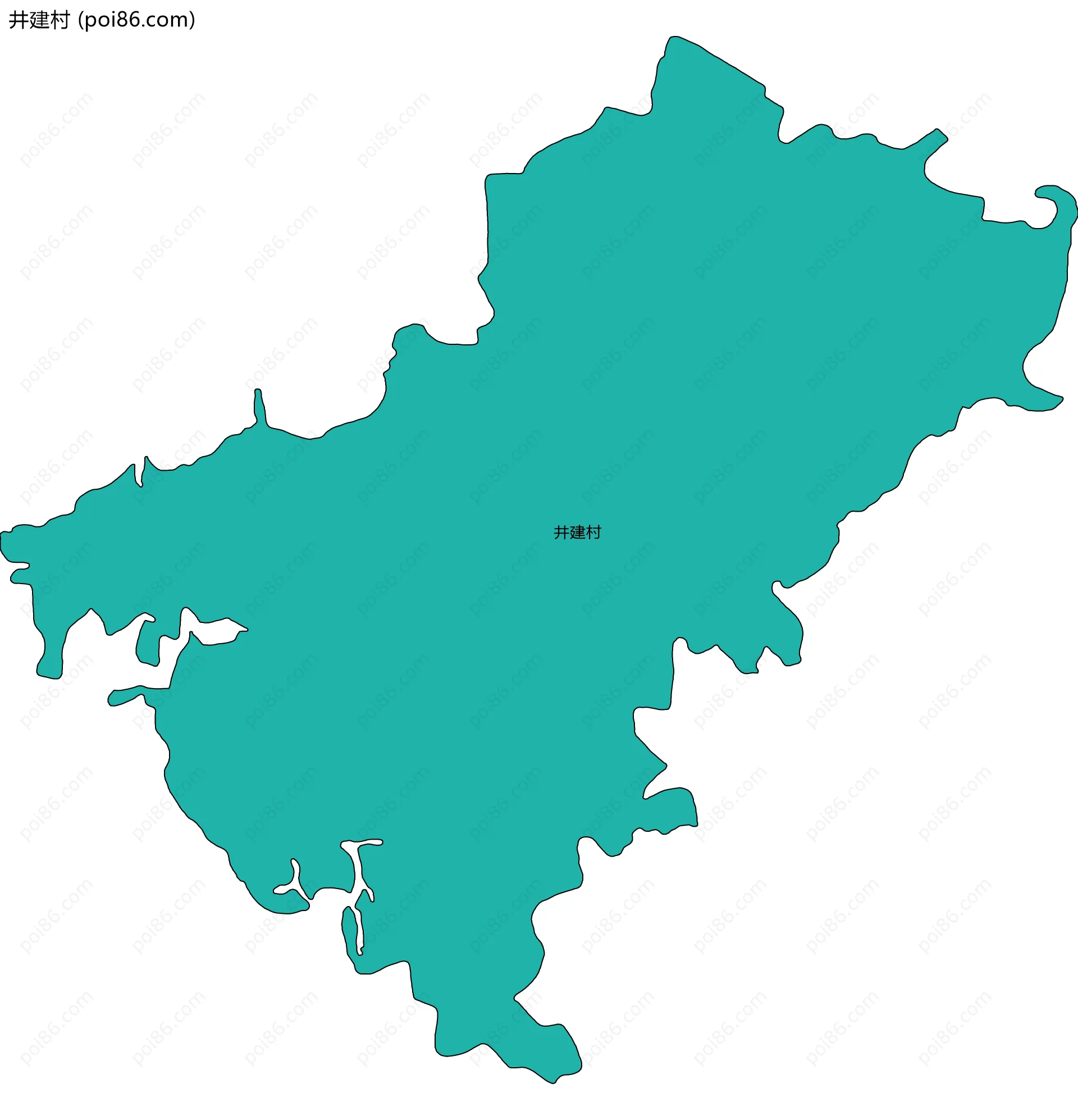 井建村边界地图