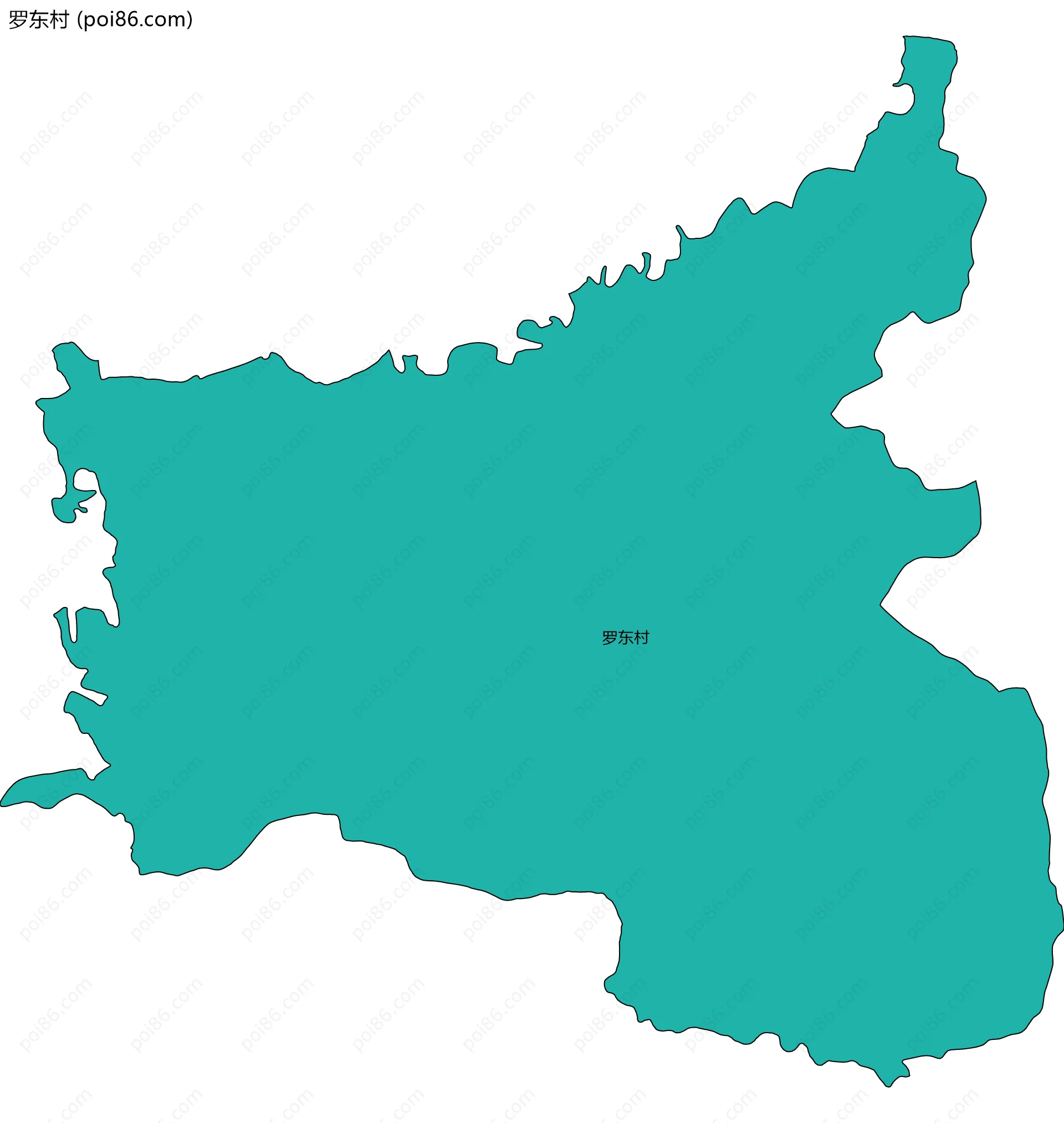 罗东村边界地图