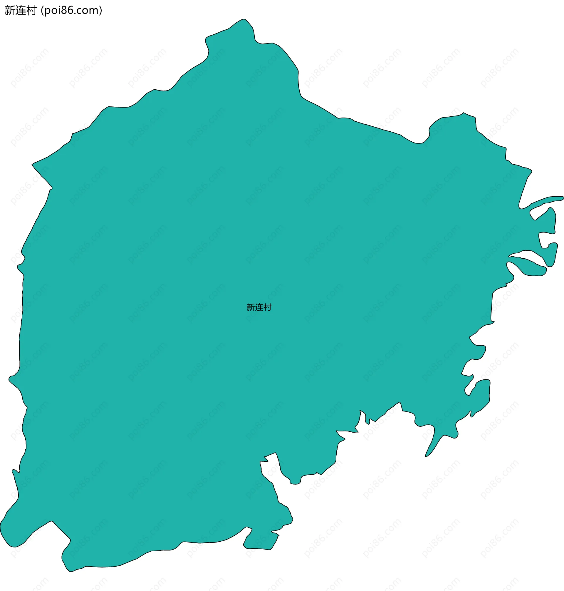 新连村边界地图