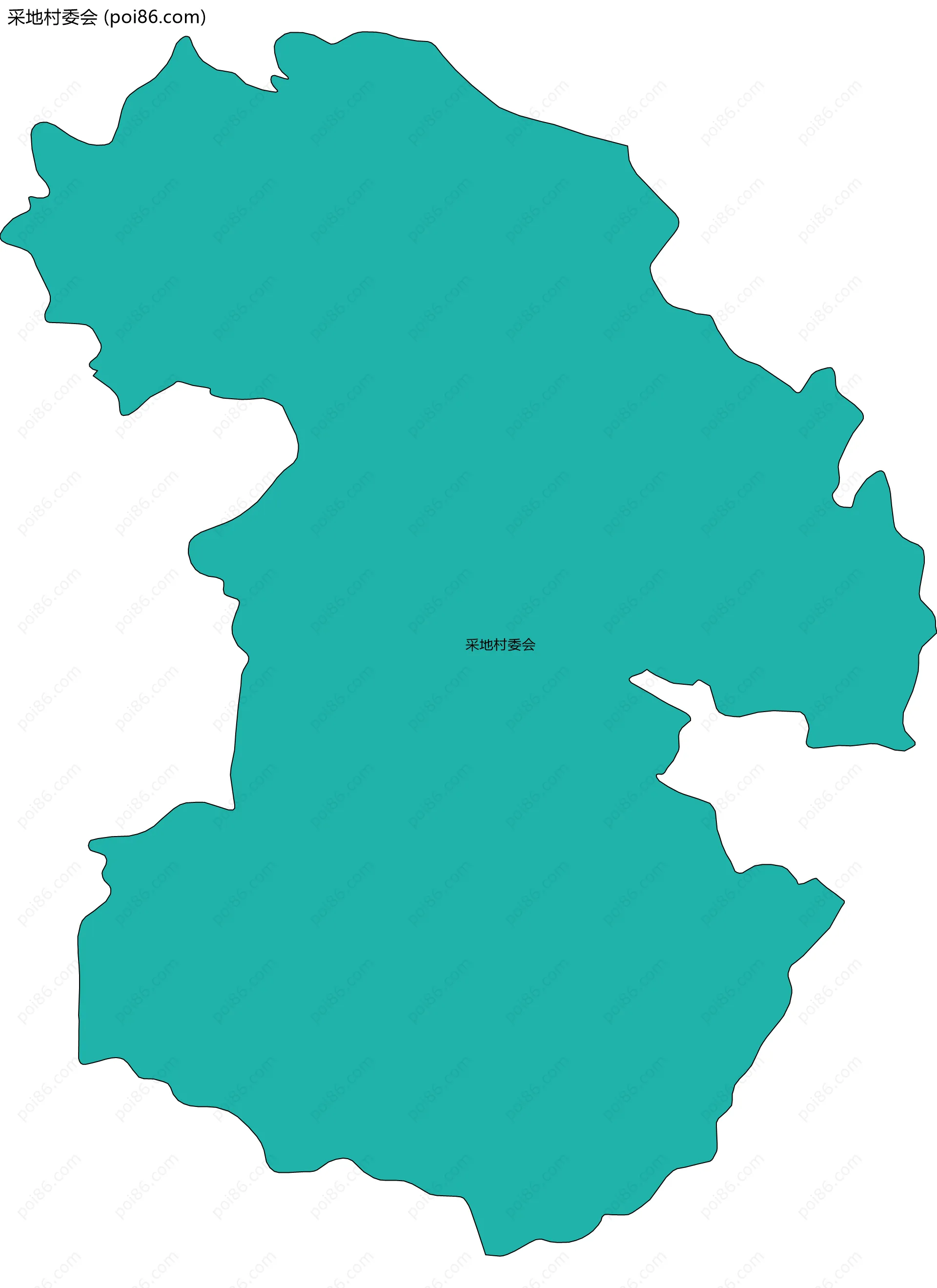 采地村委会边界地图
