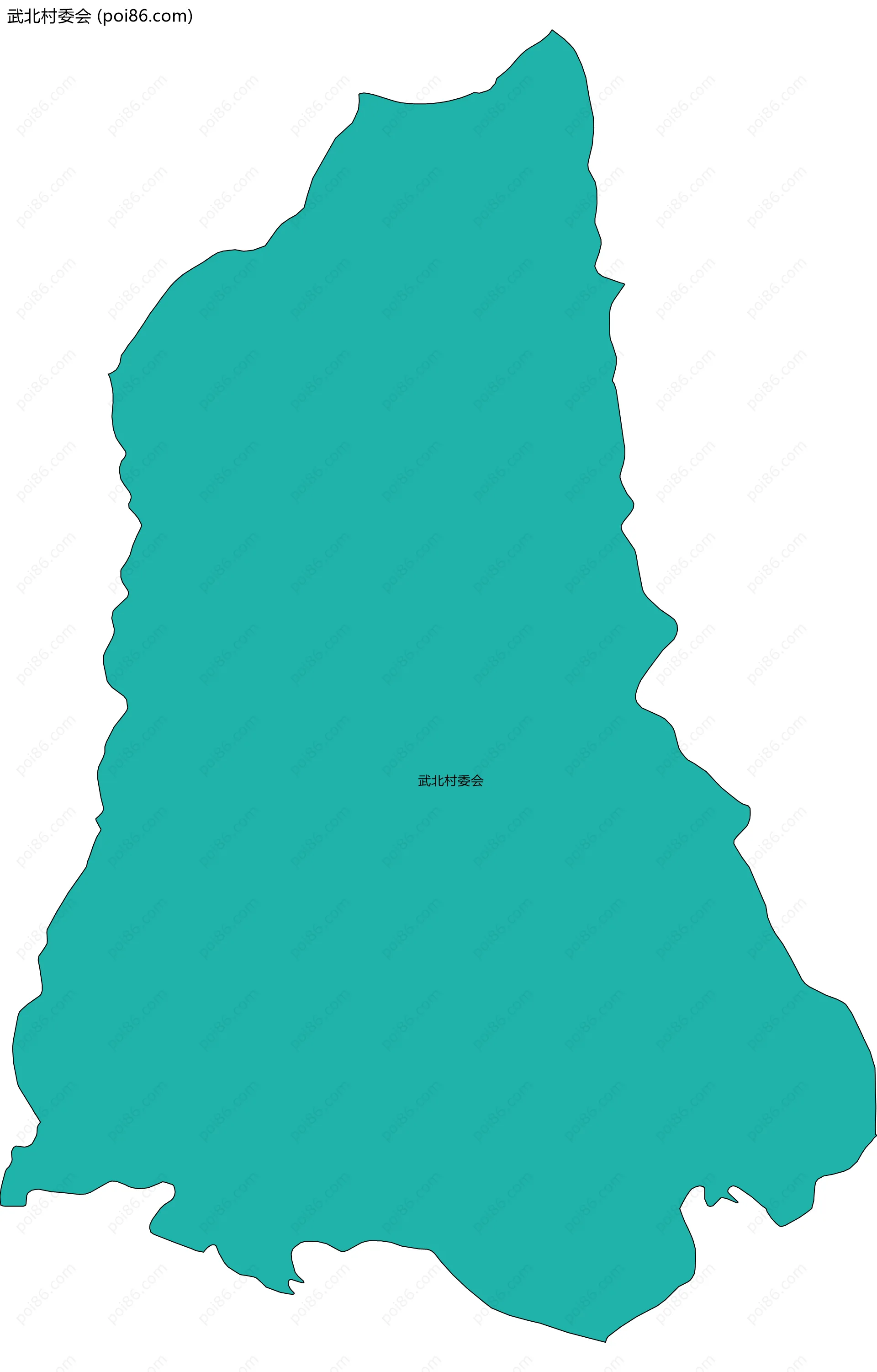 武北村委会边界地图