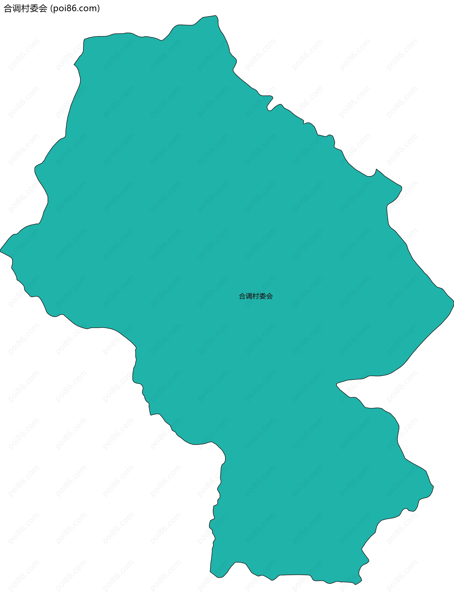 合调村委会边界地图