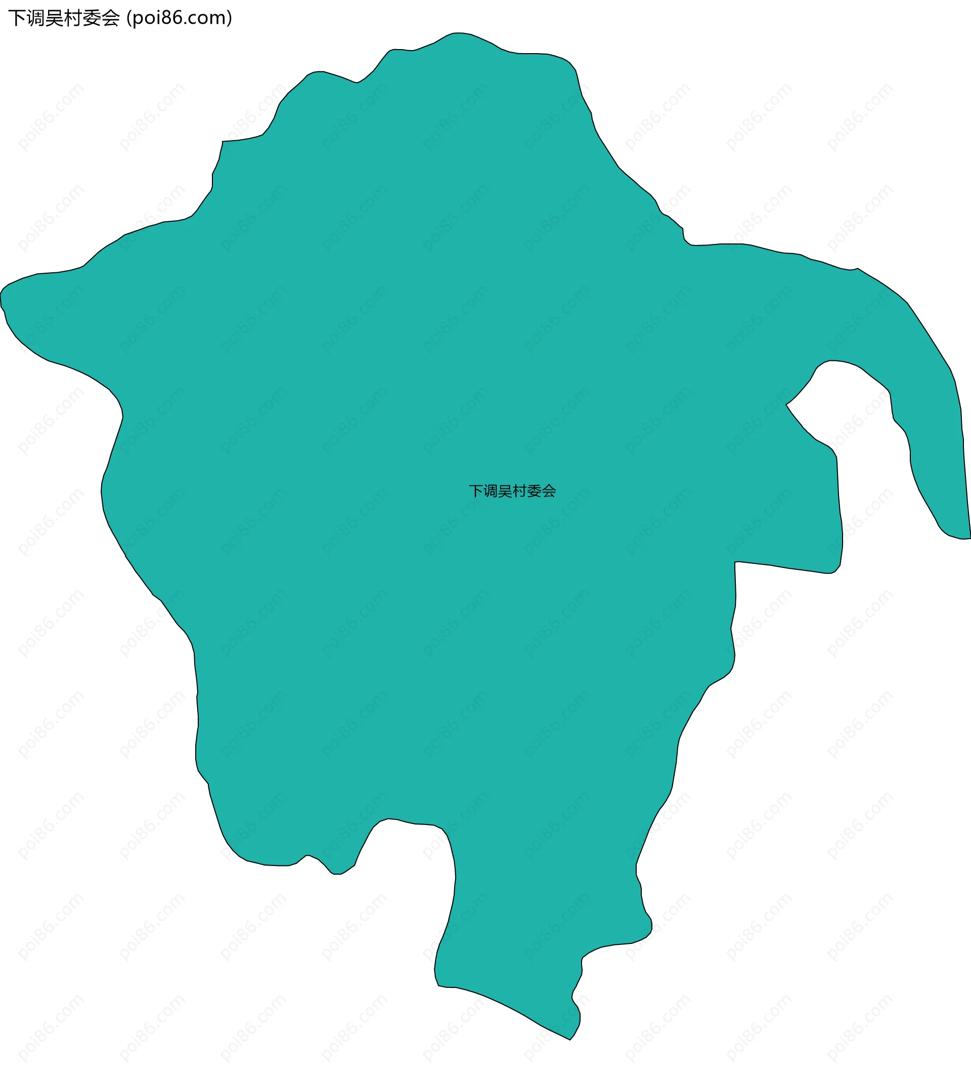 下调吴村委会边界地图