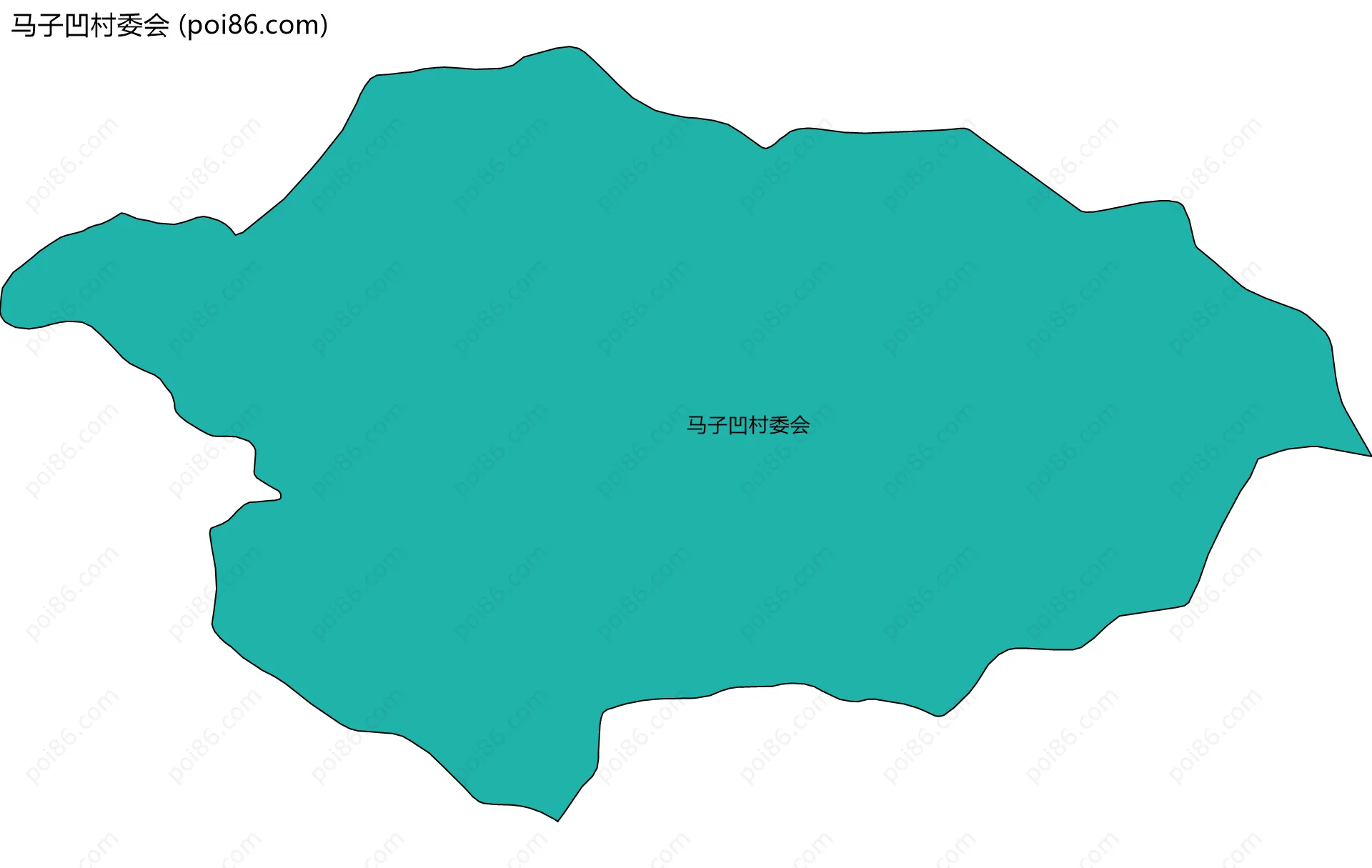 马子凹村委会边界地图