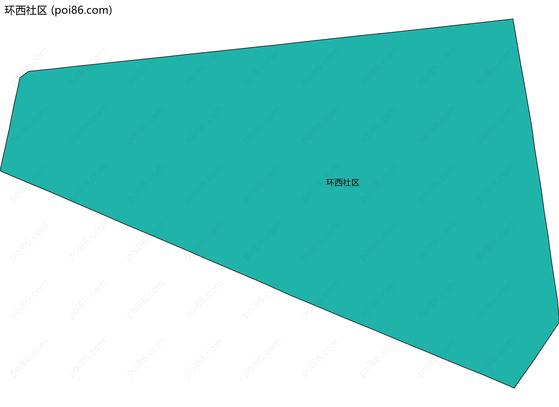 环西社区边界地图