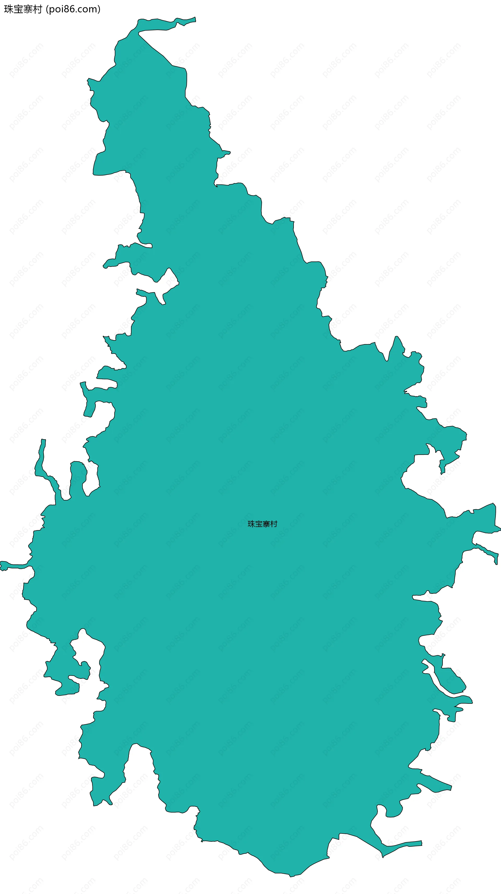 珠宝寨村边界地图