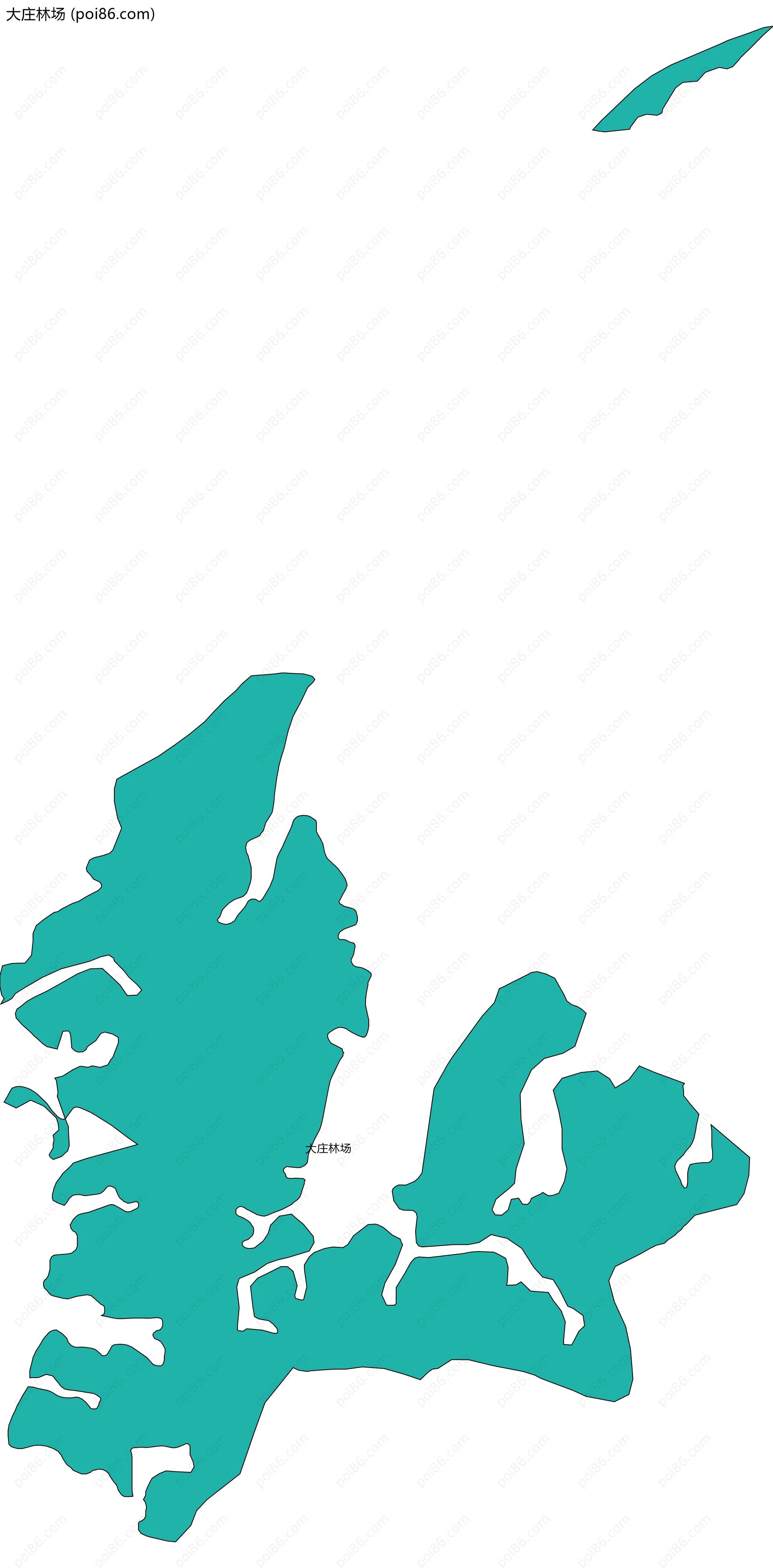 大庄林场边界地图