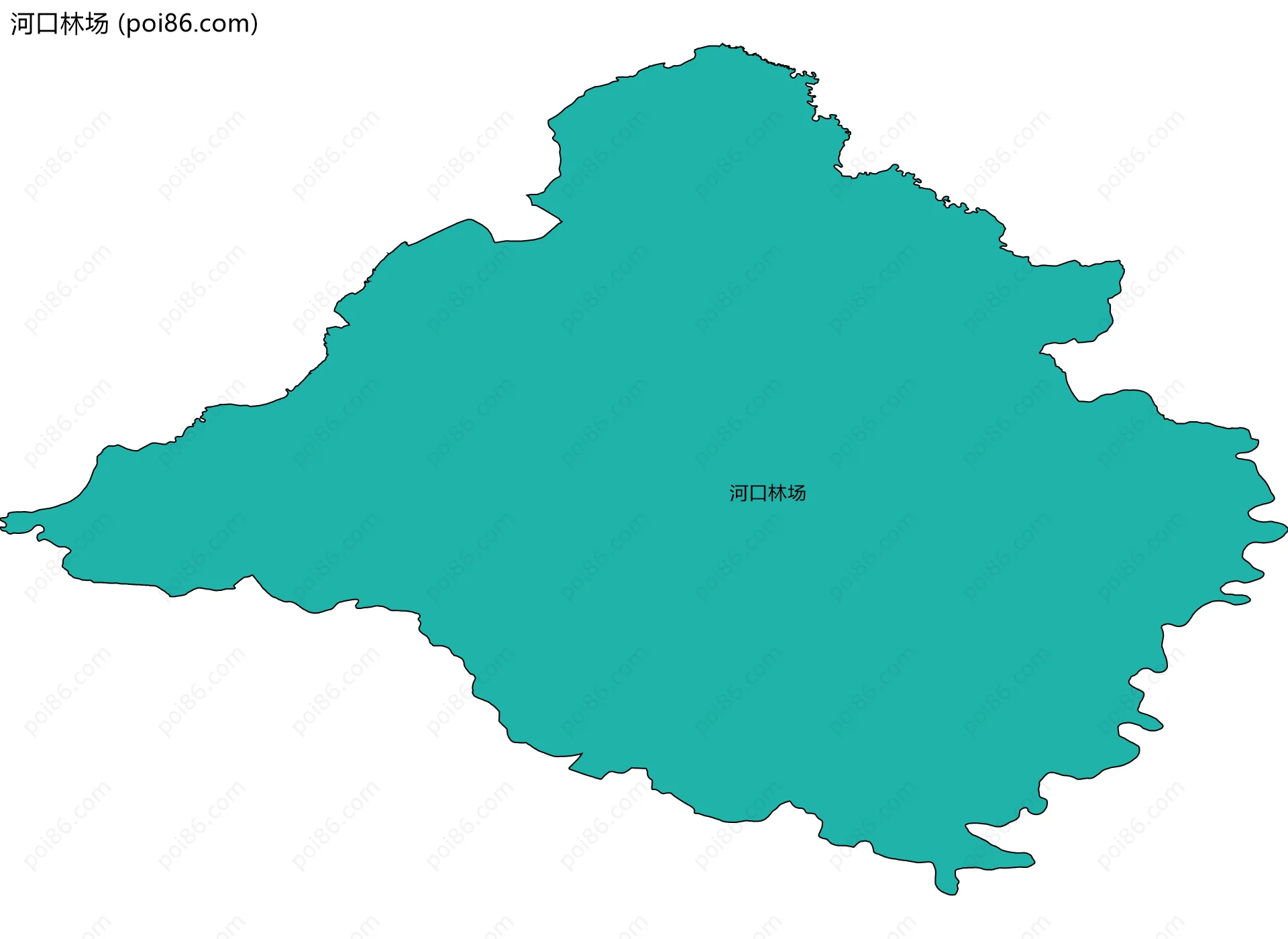 河口林场边界地图