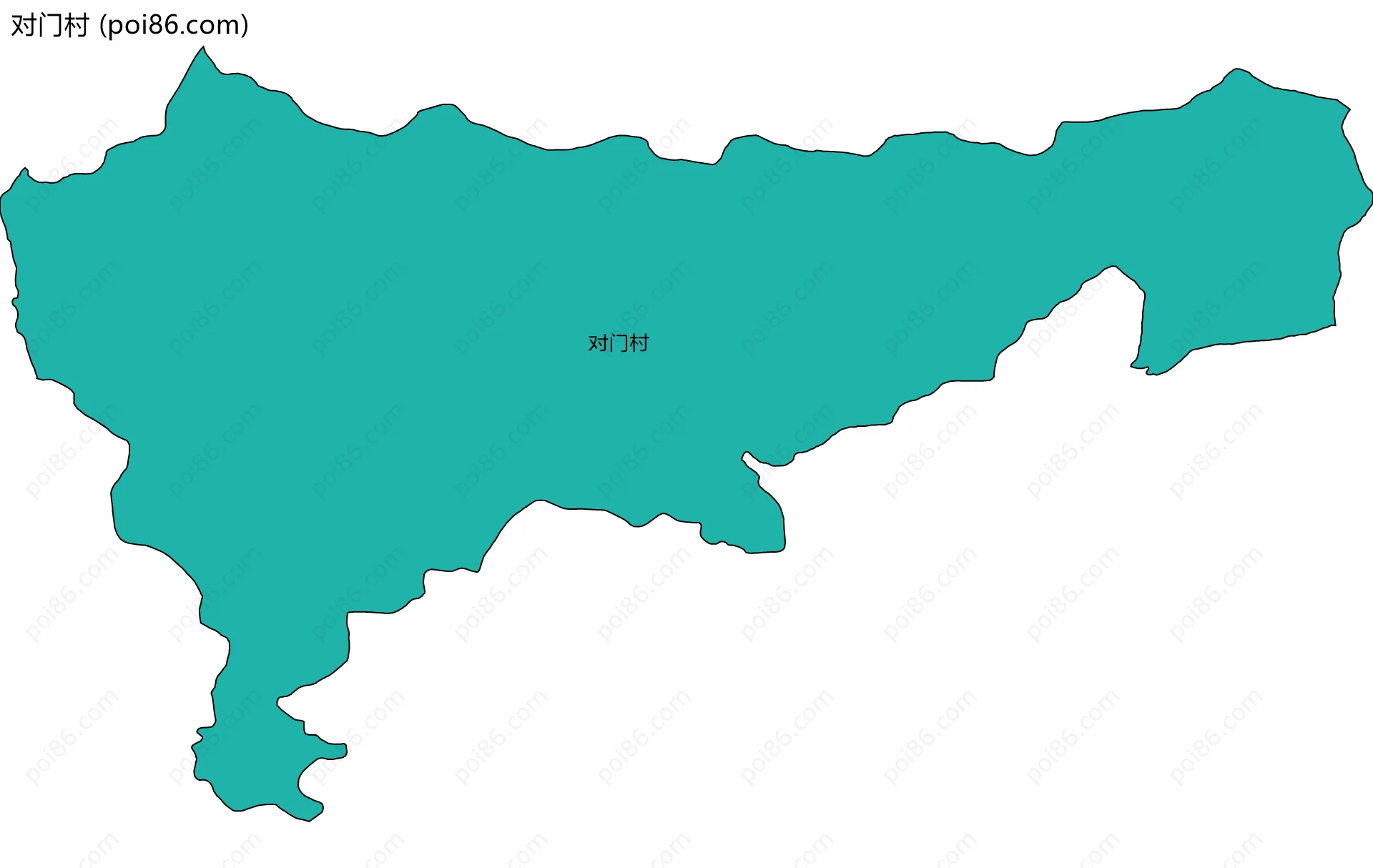 对门村边界地图