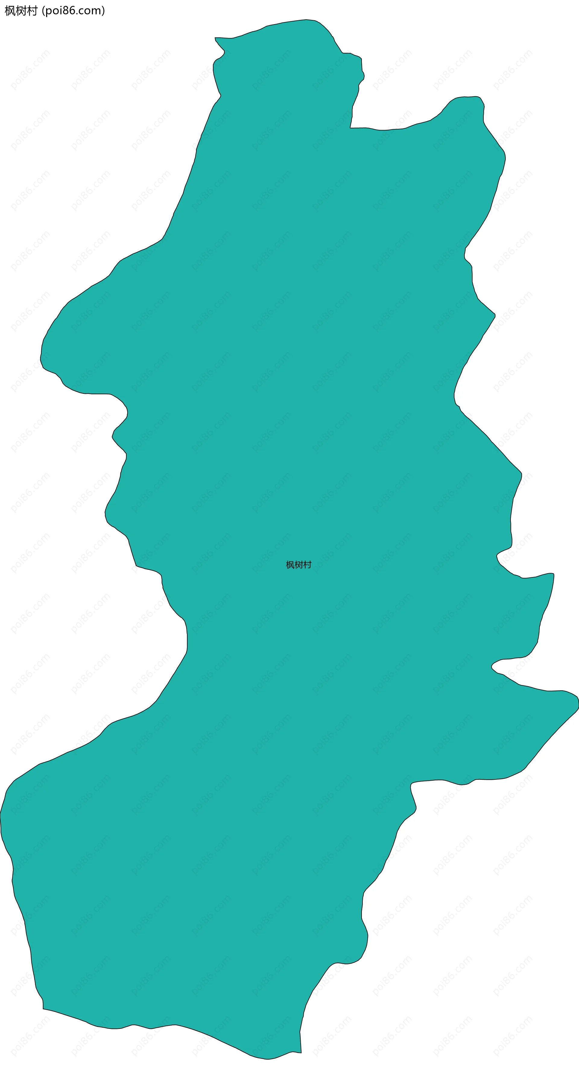 枫树村边界地图