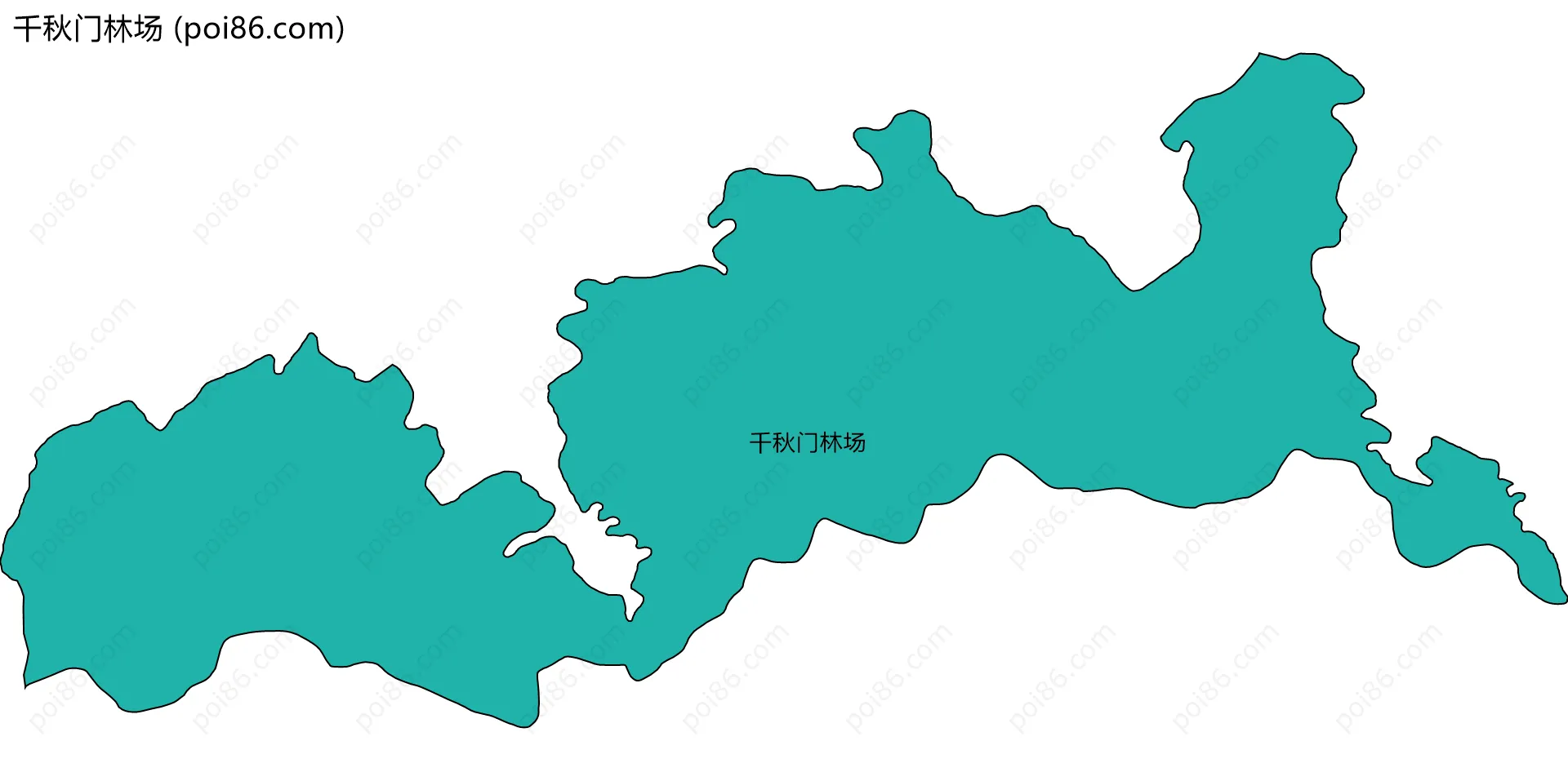 千秋门林场边界地图