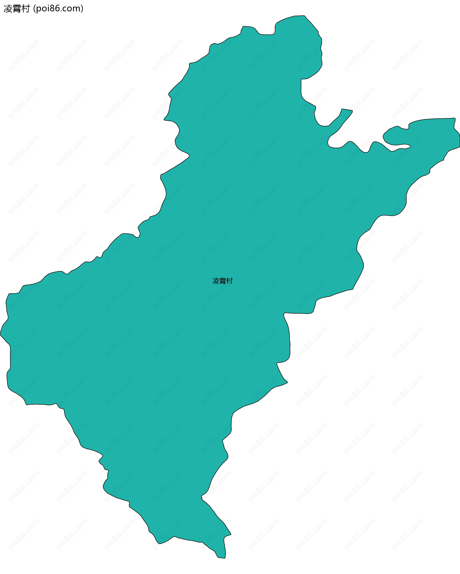 凌霄村边界地图