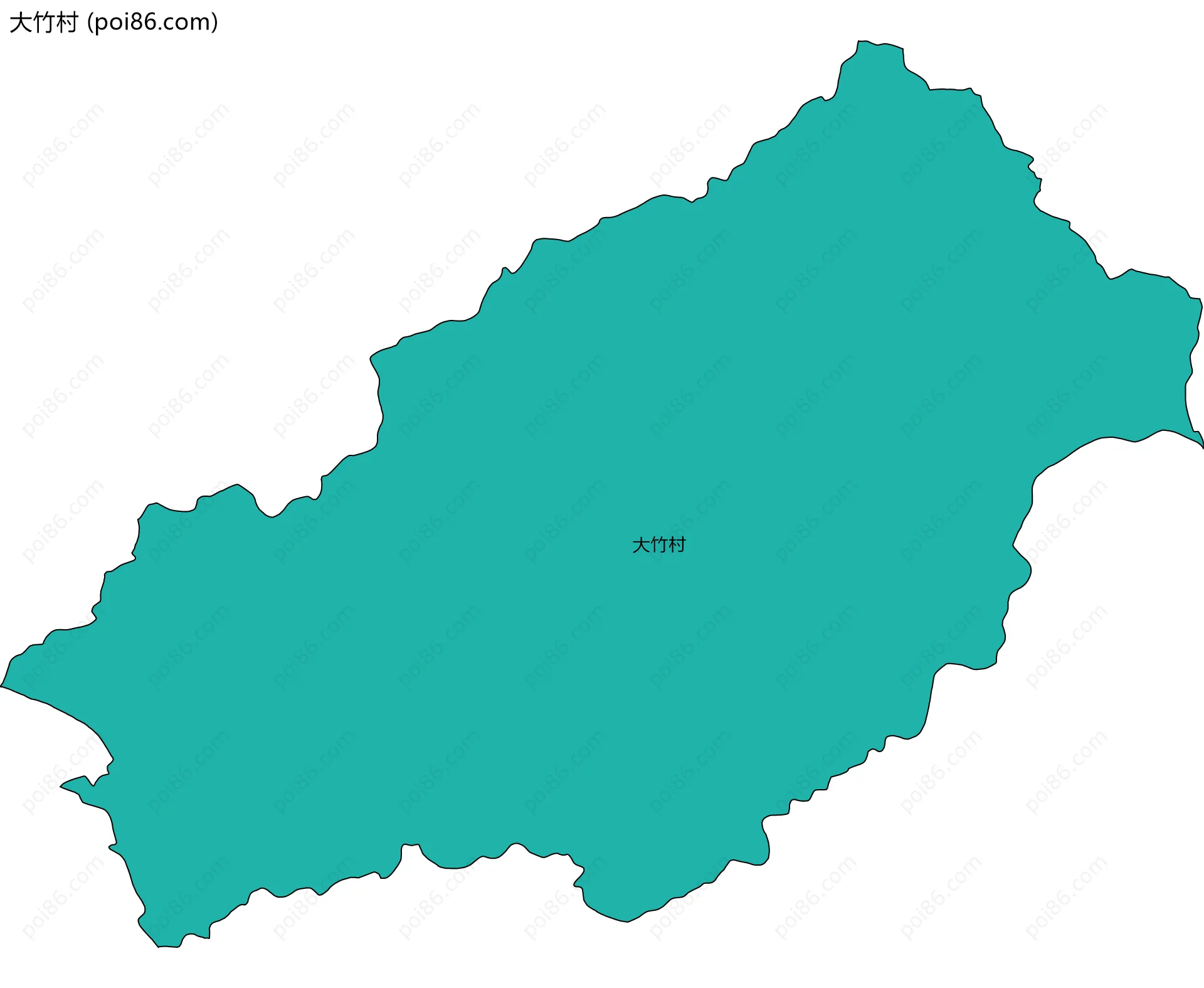 大竹村边界地图