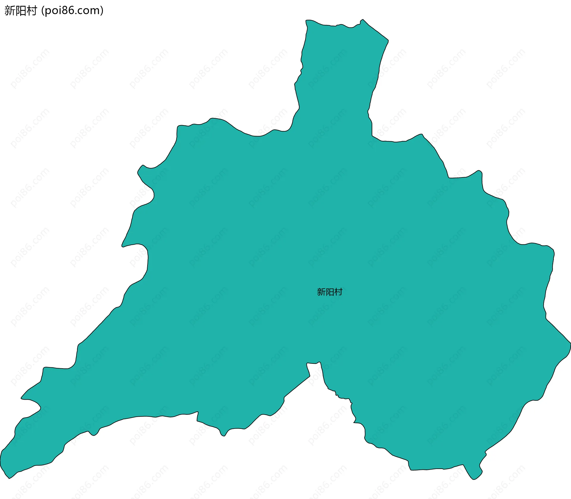 新阳村边界地图