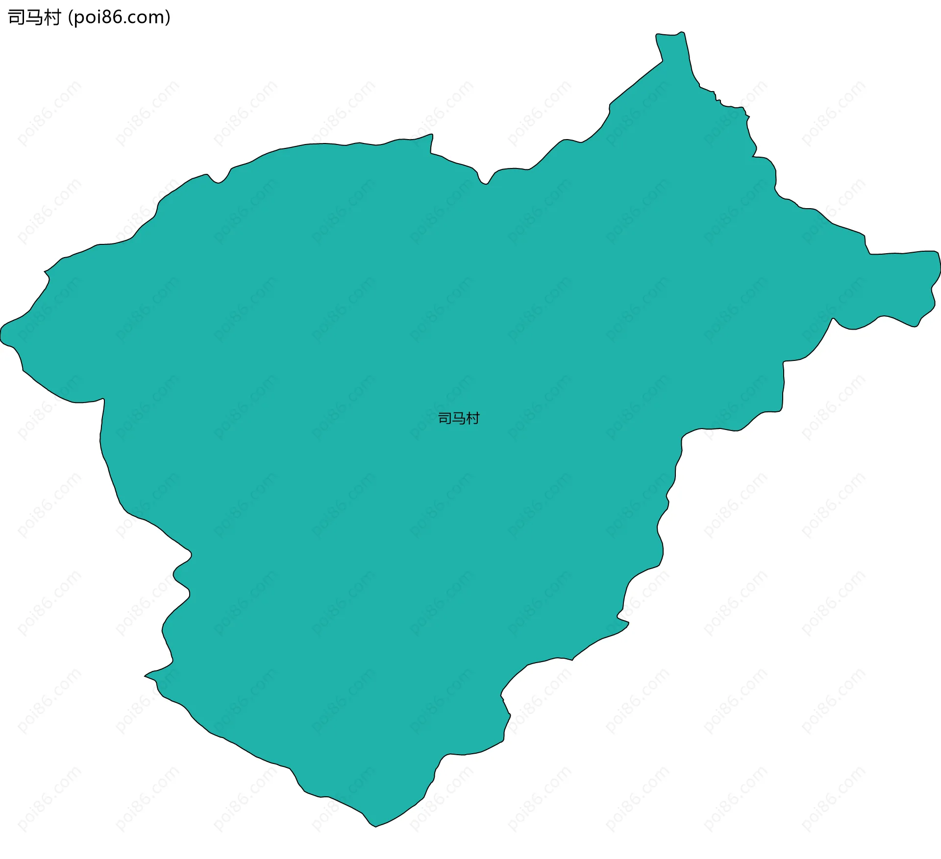 司马村边界地图