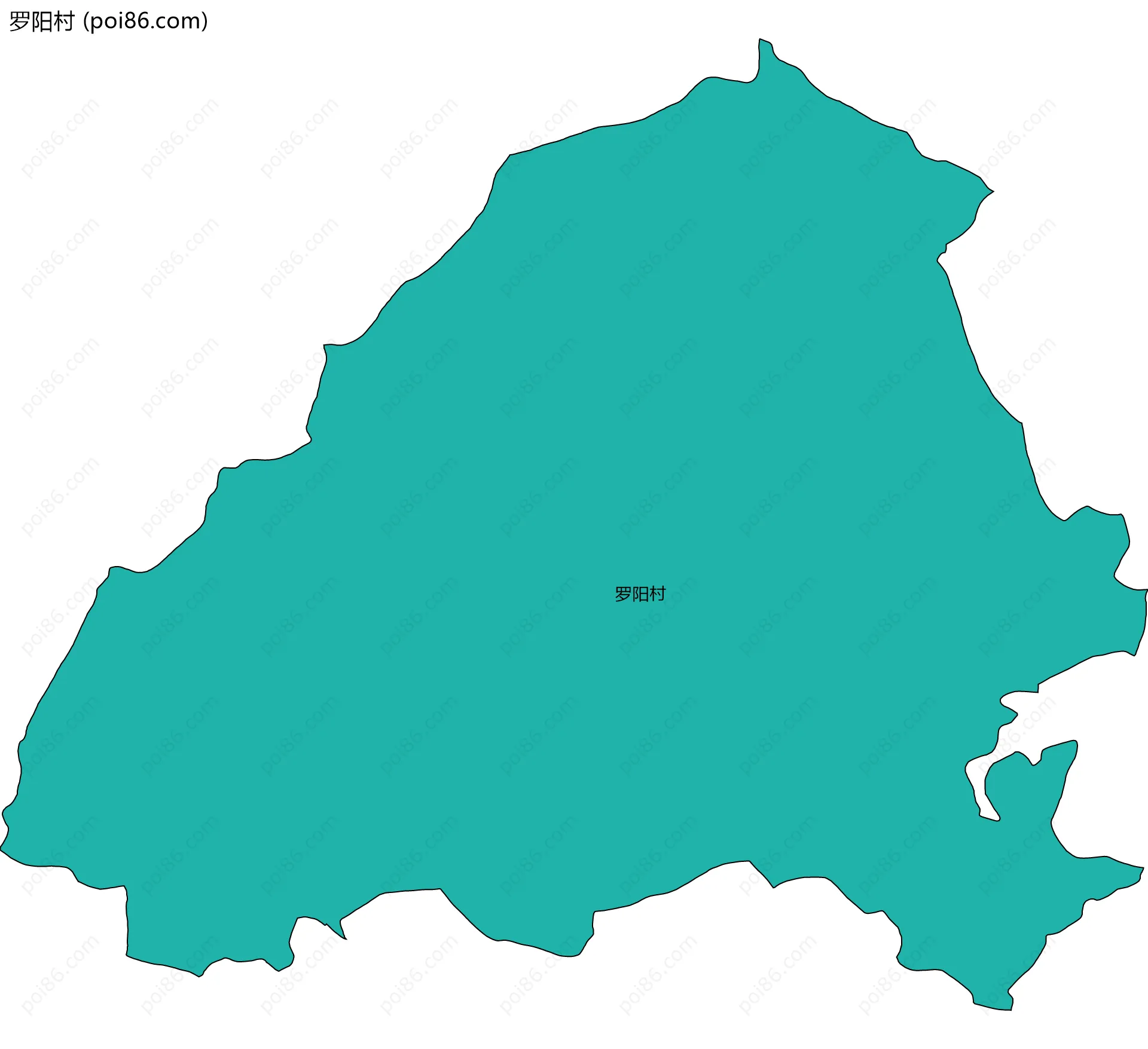 罗阳村边界地图