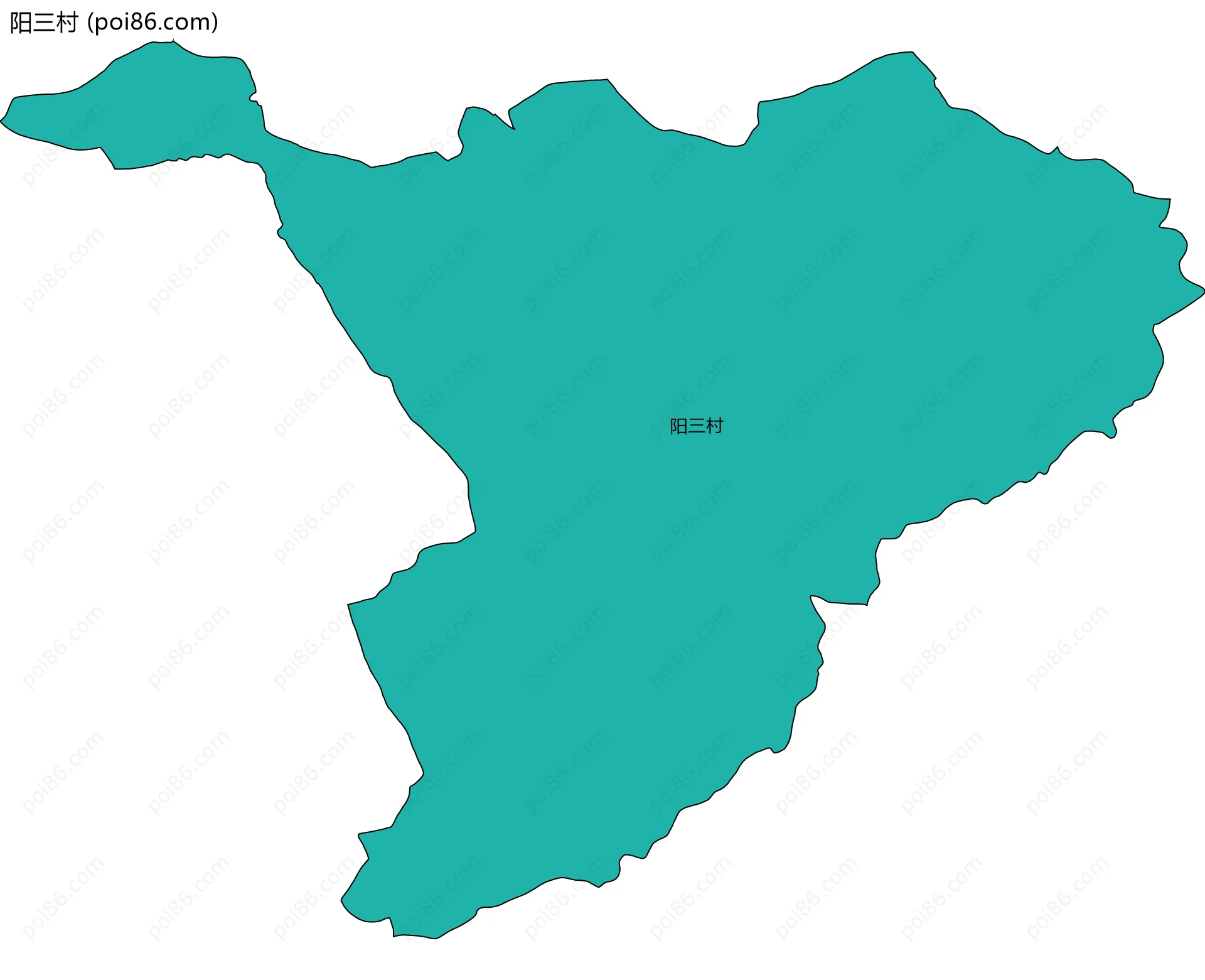 阳三村边界地图