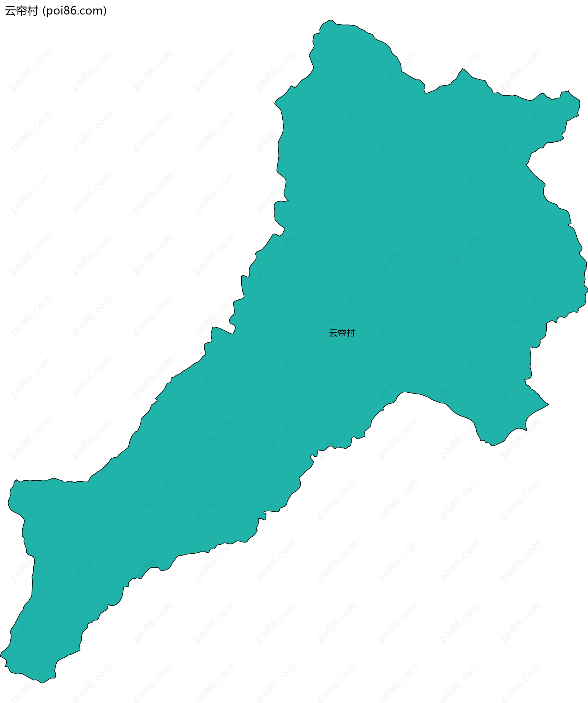 云帘村边界地图