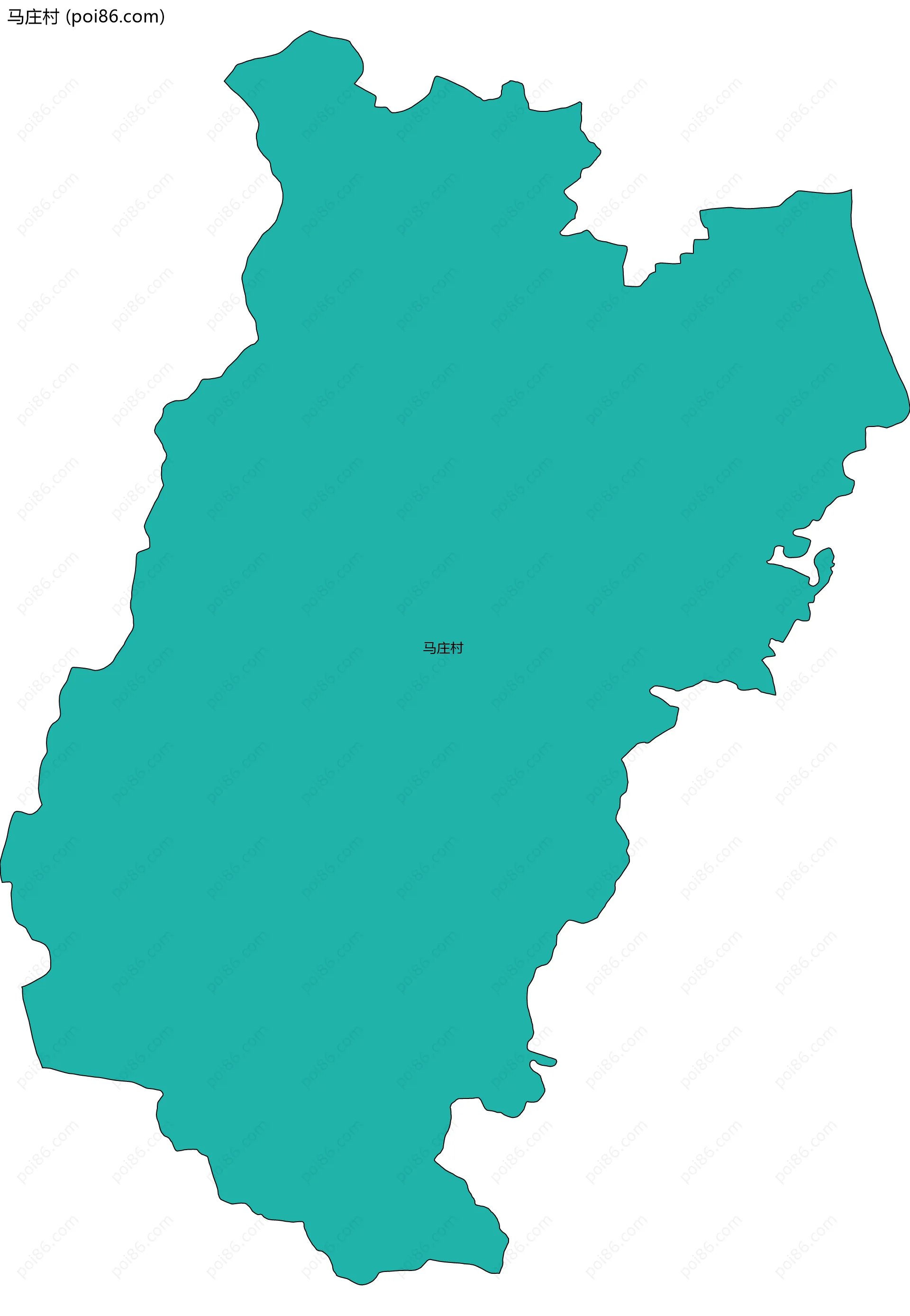 马庄村边界地图