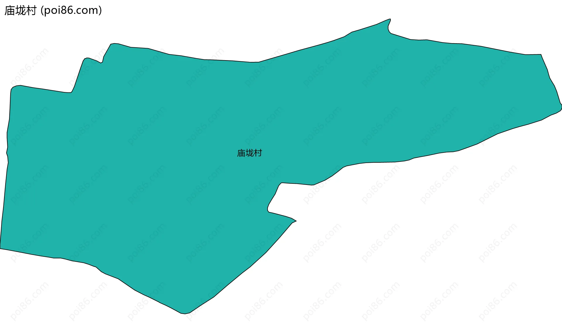 庙垅村边界地图