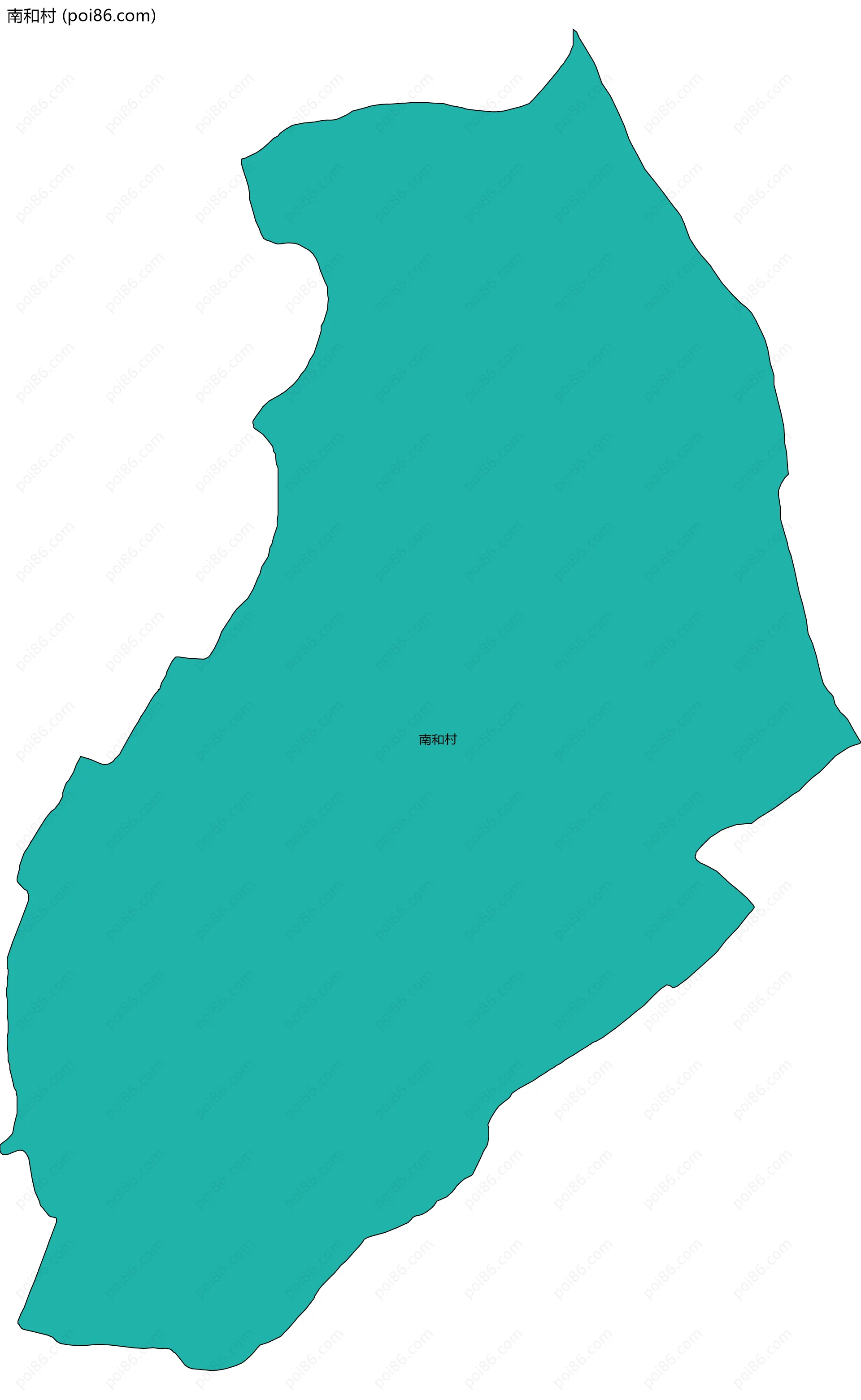 南和村边界地图