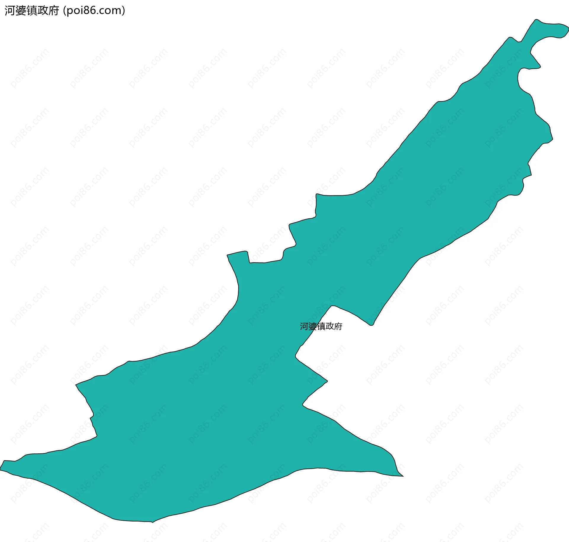 河婆镇政府边界地图