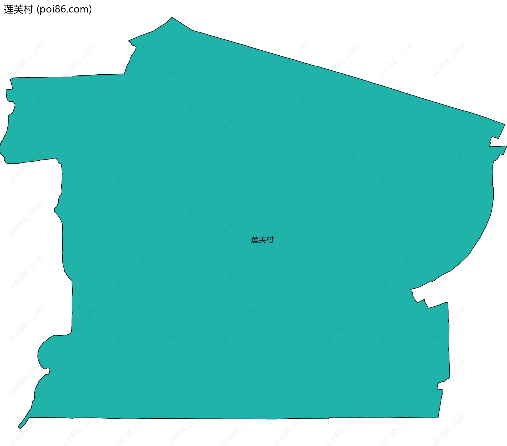 莲芙村边界地图