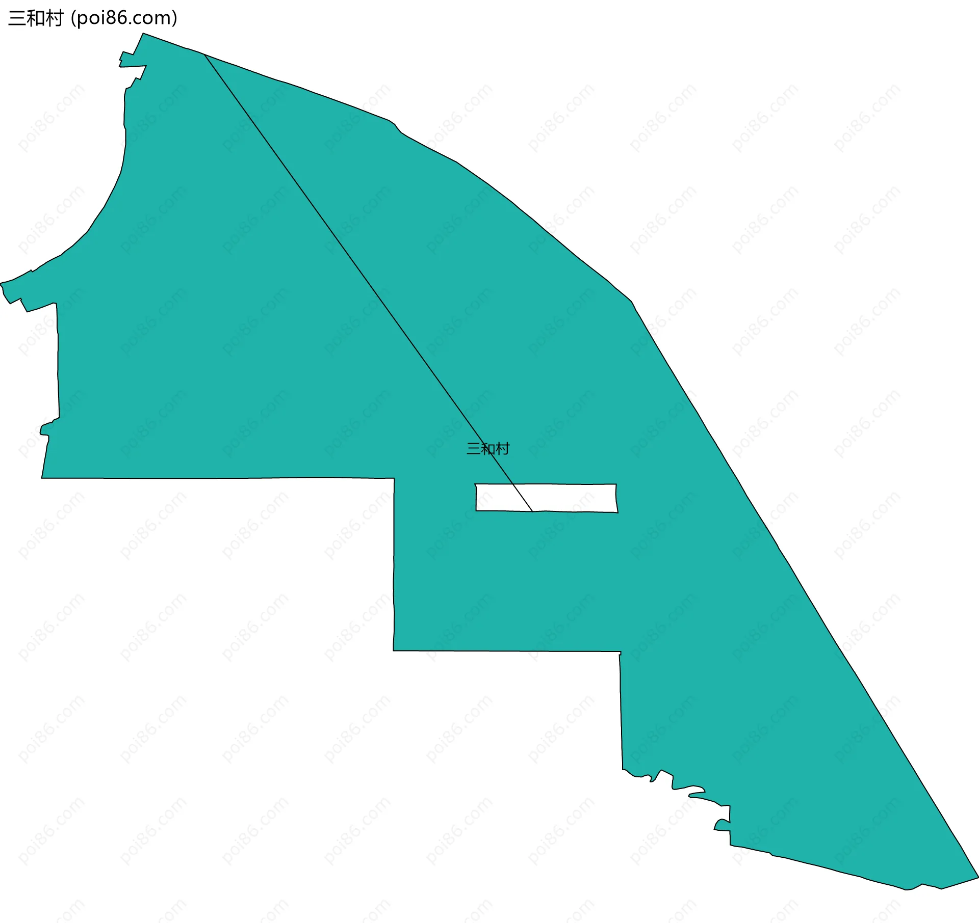 三和村边界地图