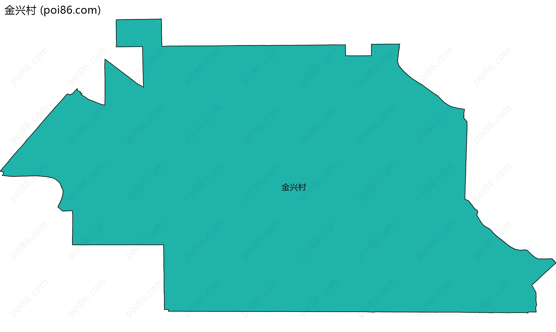金兴村边界地图