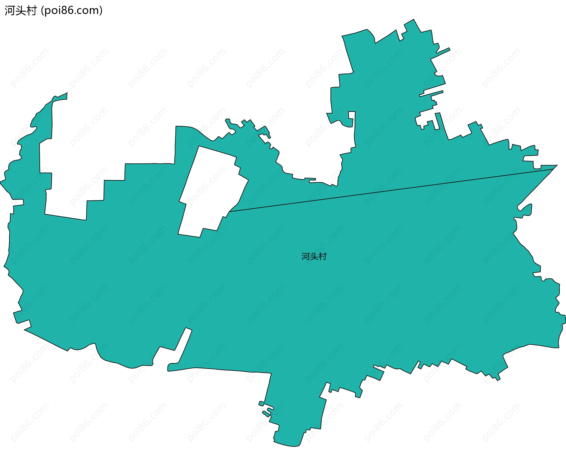 河头村边界地图