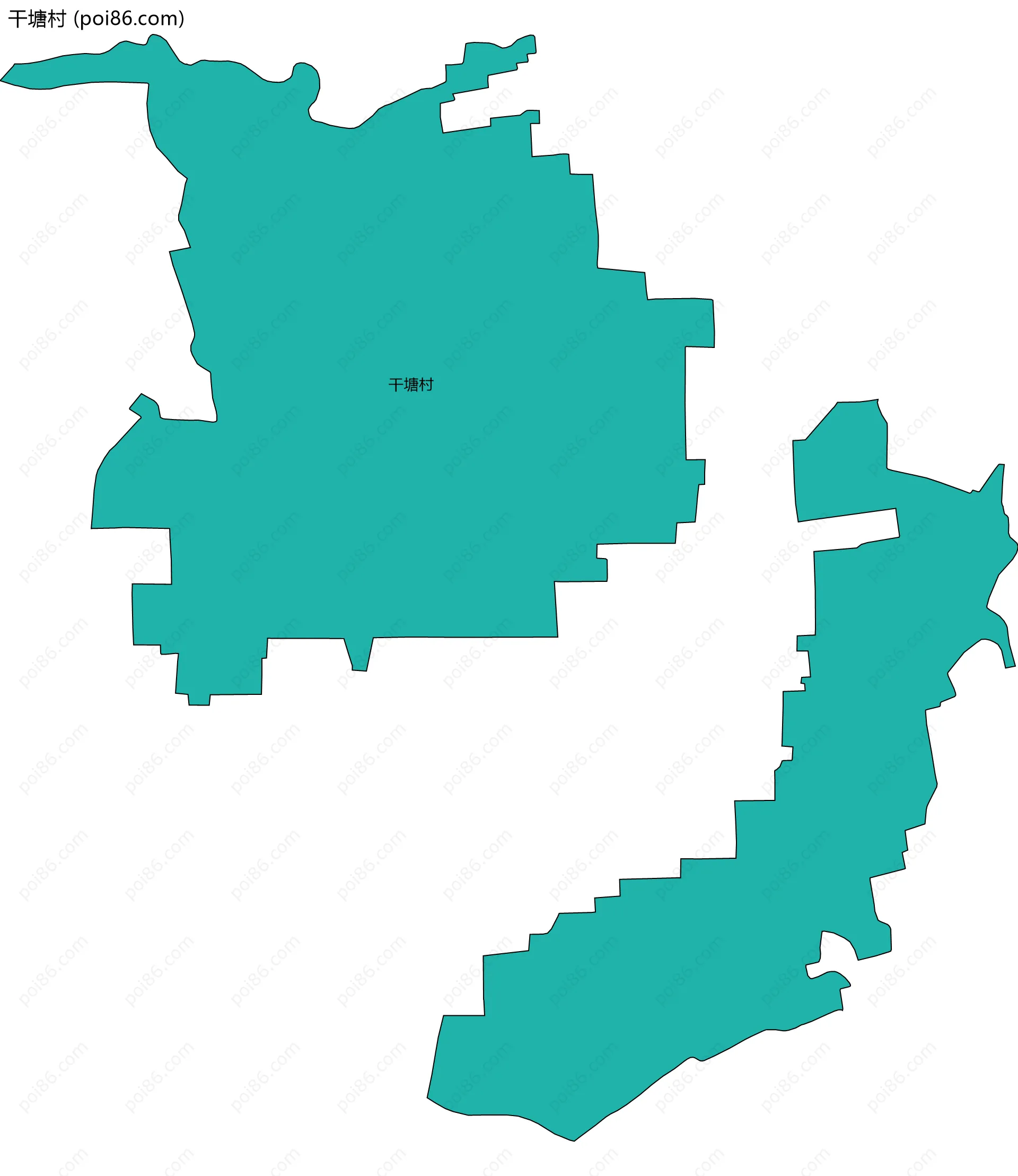 干塘村边界地图