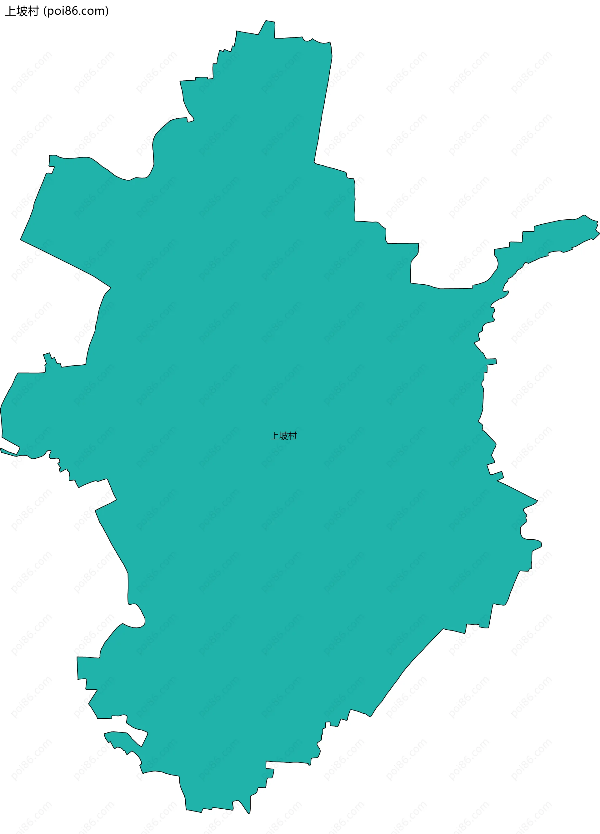 上坡村边界地图