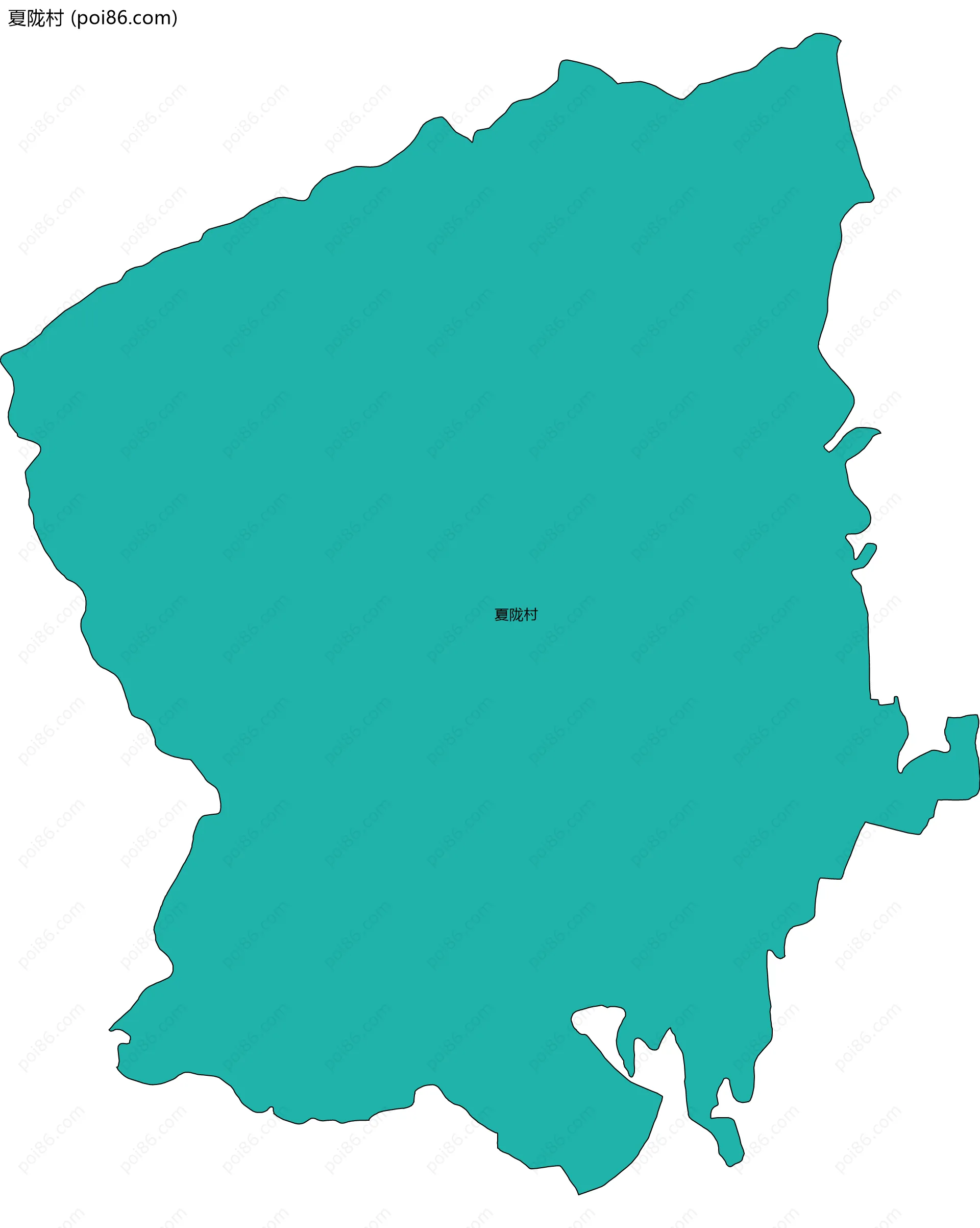 夏陇村边界地图