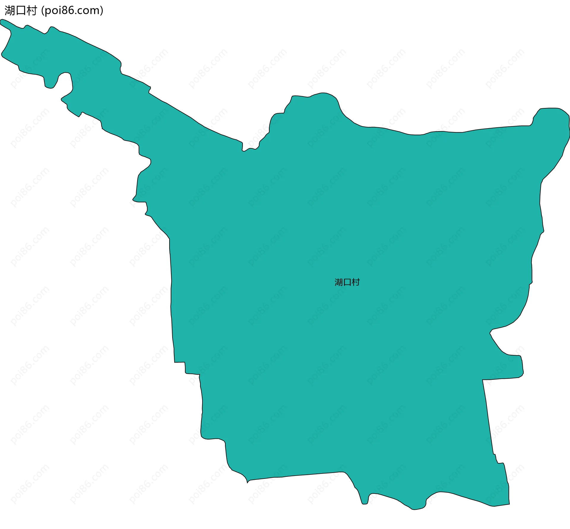 湖口村边界地图