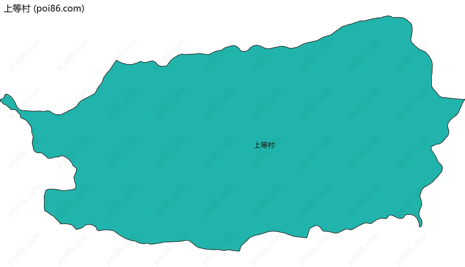 上等村边界地图