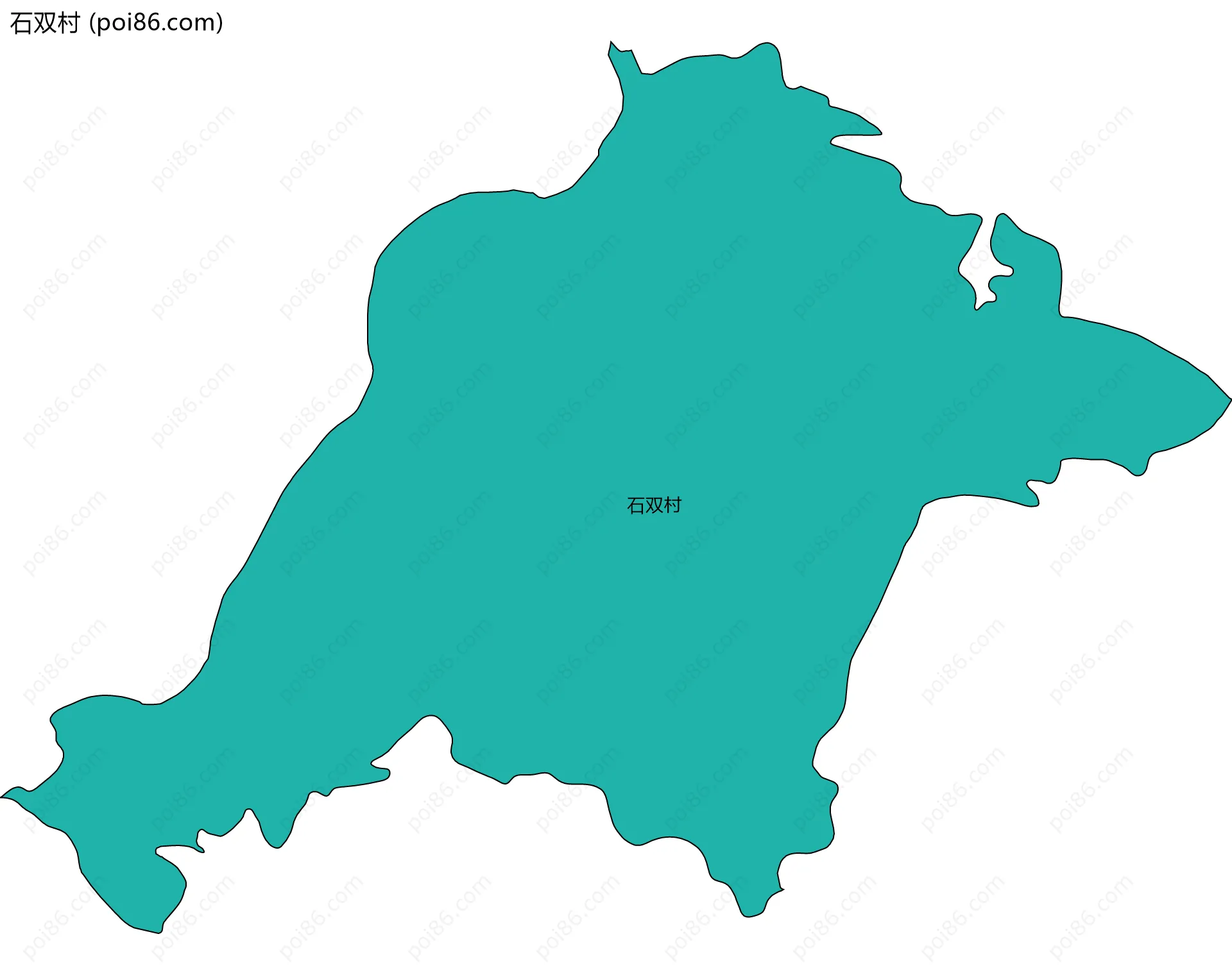 石双村边界地图