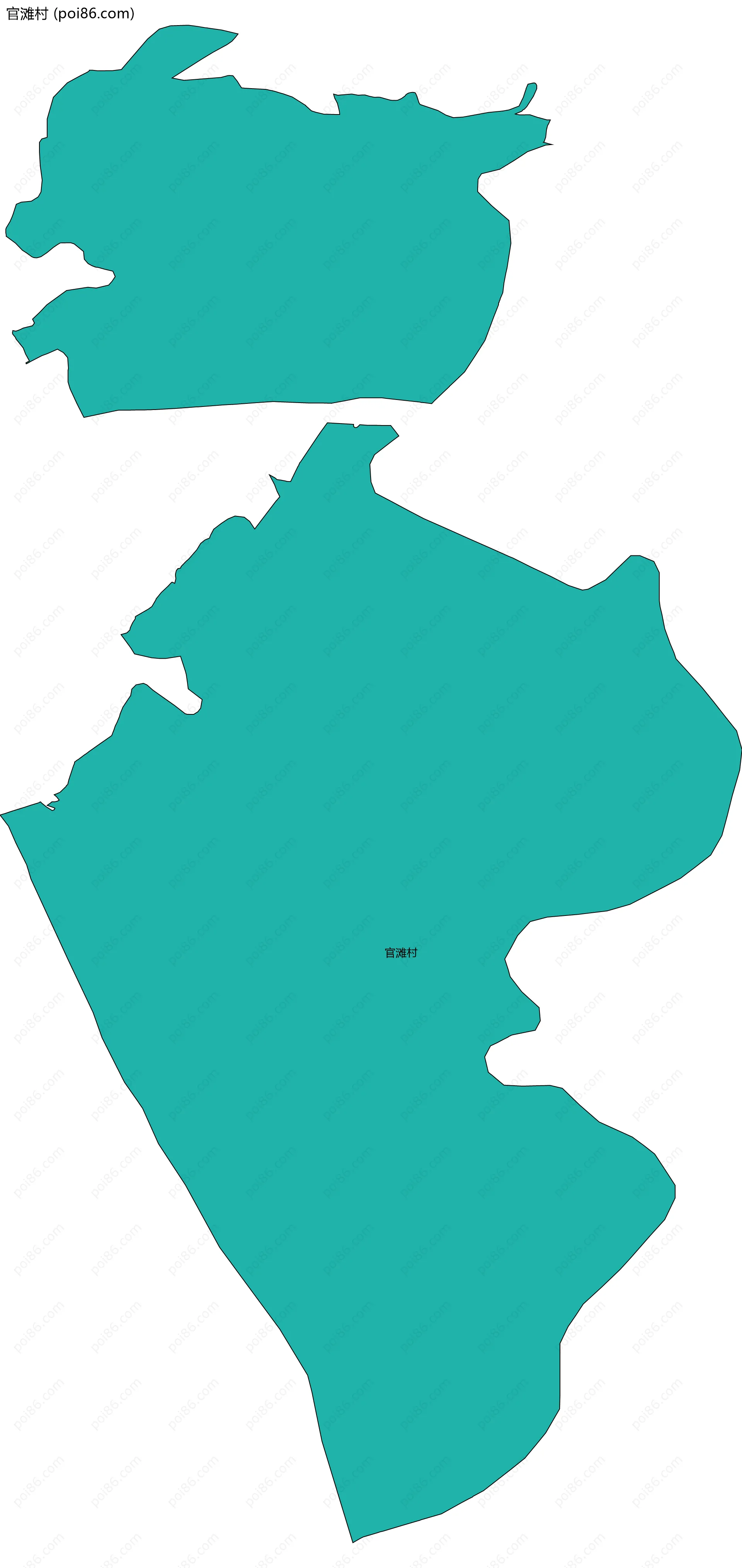 官滩村边界地图