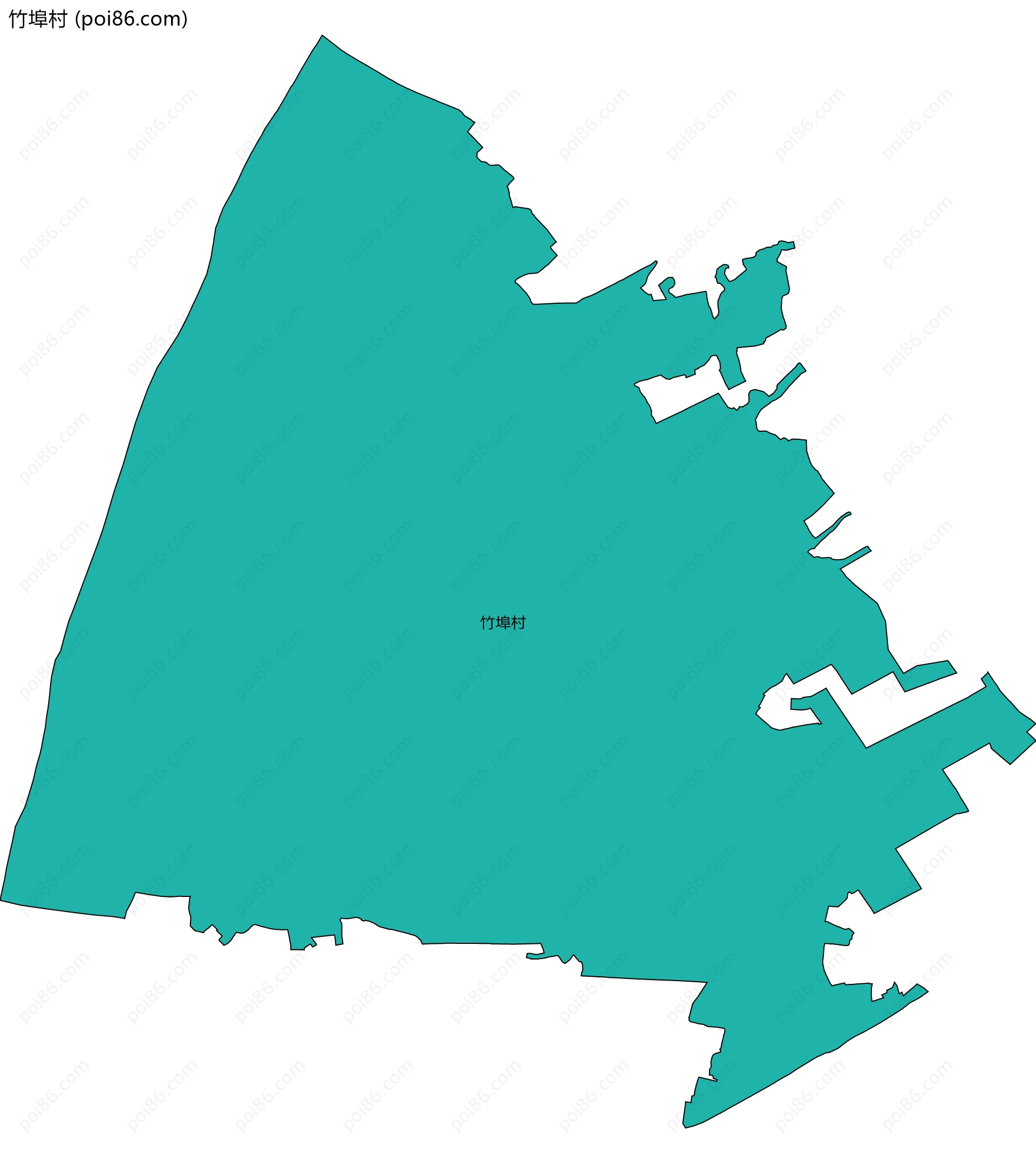 竹埠村边界地图