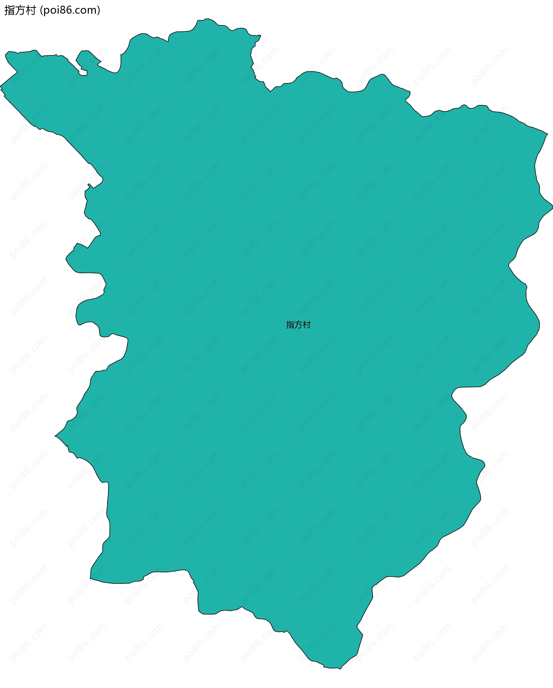 指方村边界地图