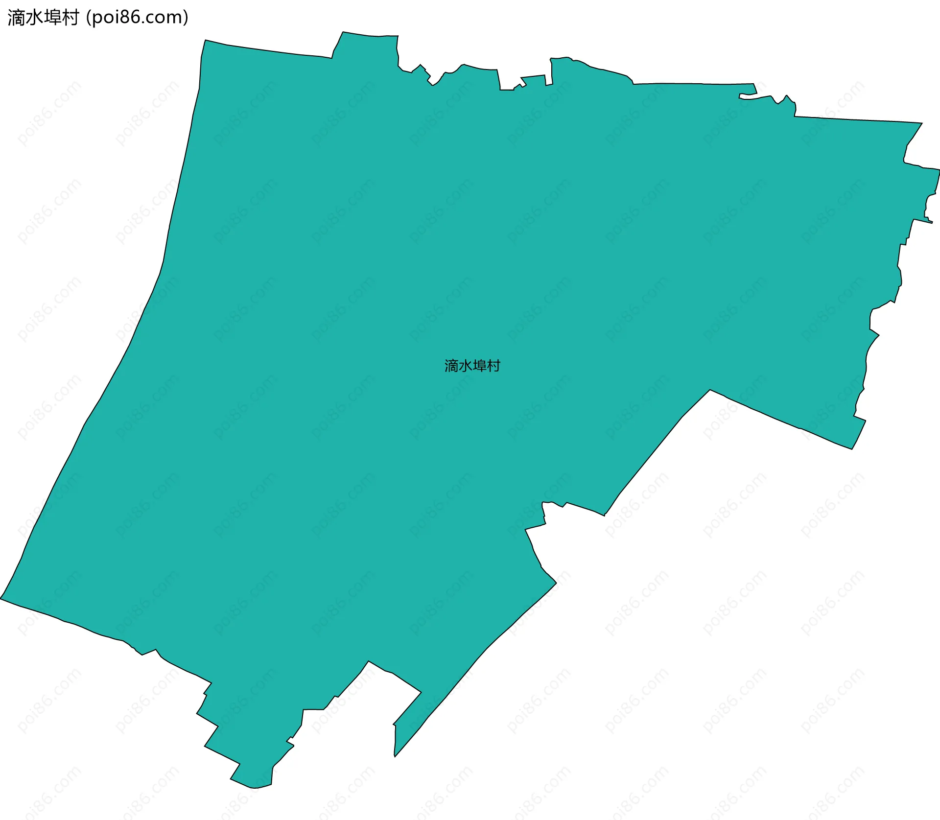 滴水埠村边界地图