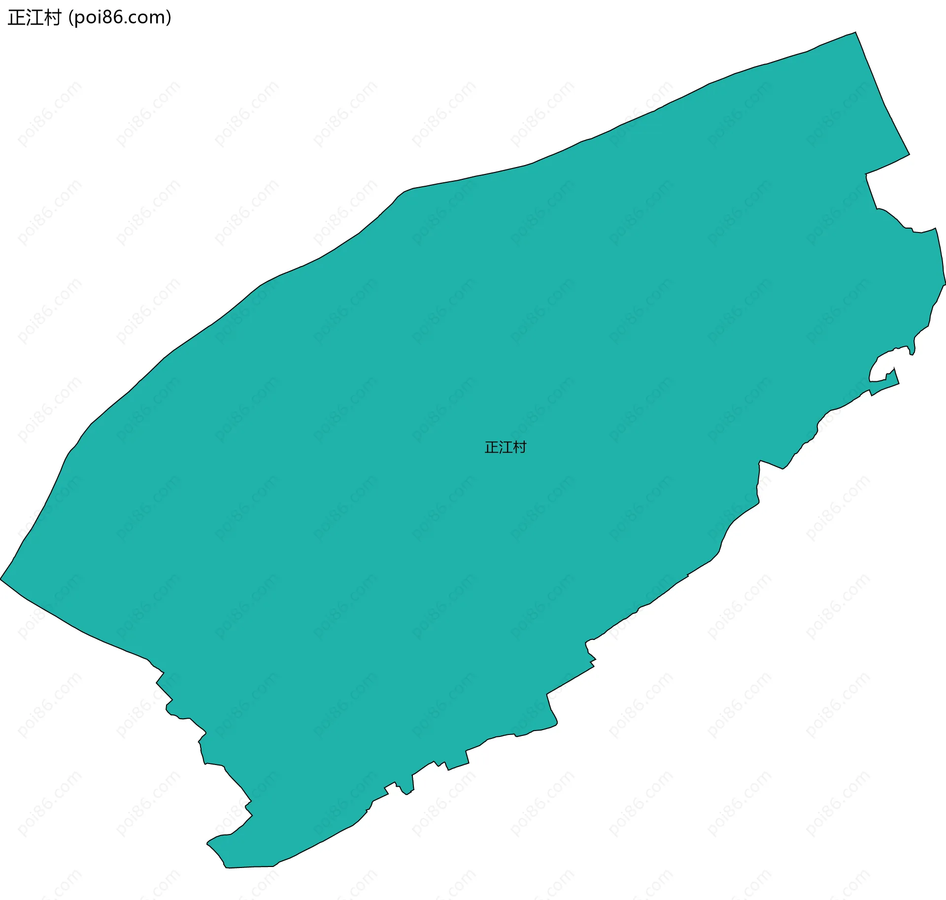 正江村边界地图