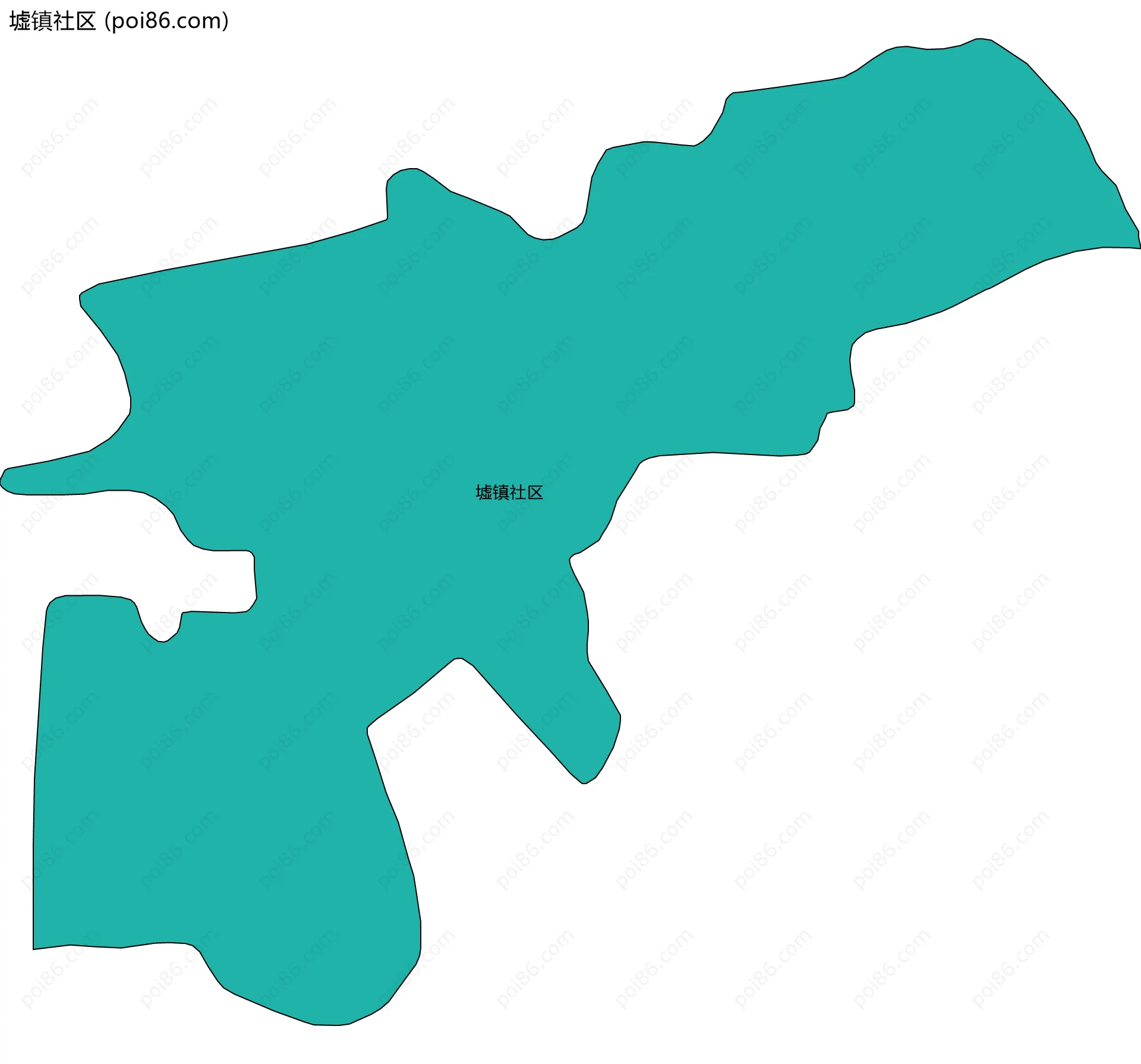 墟镇社区边界地图