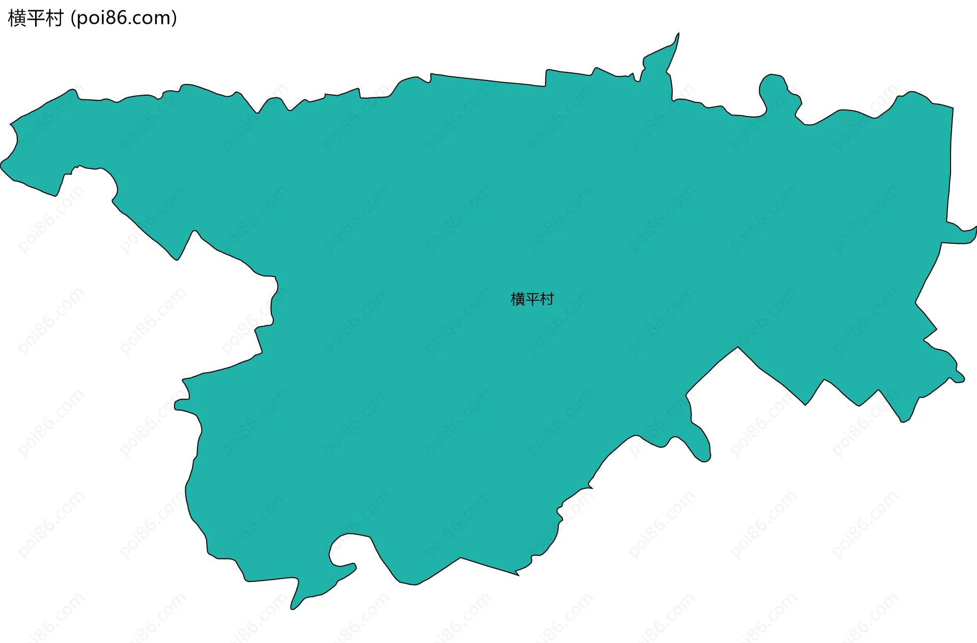 横平村边界地图