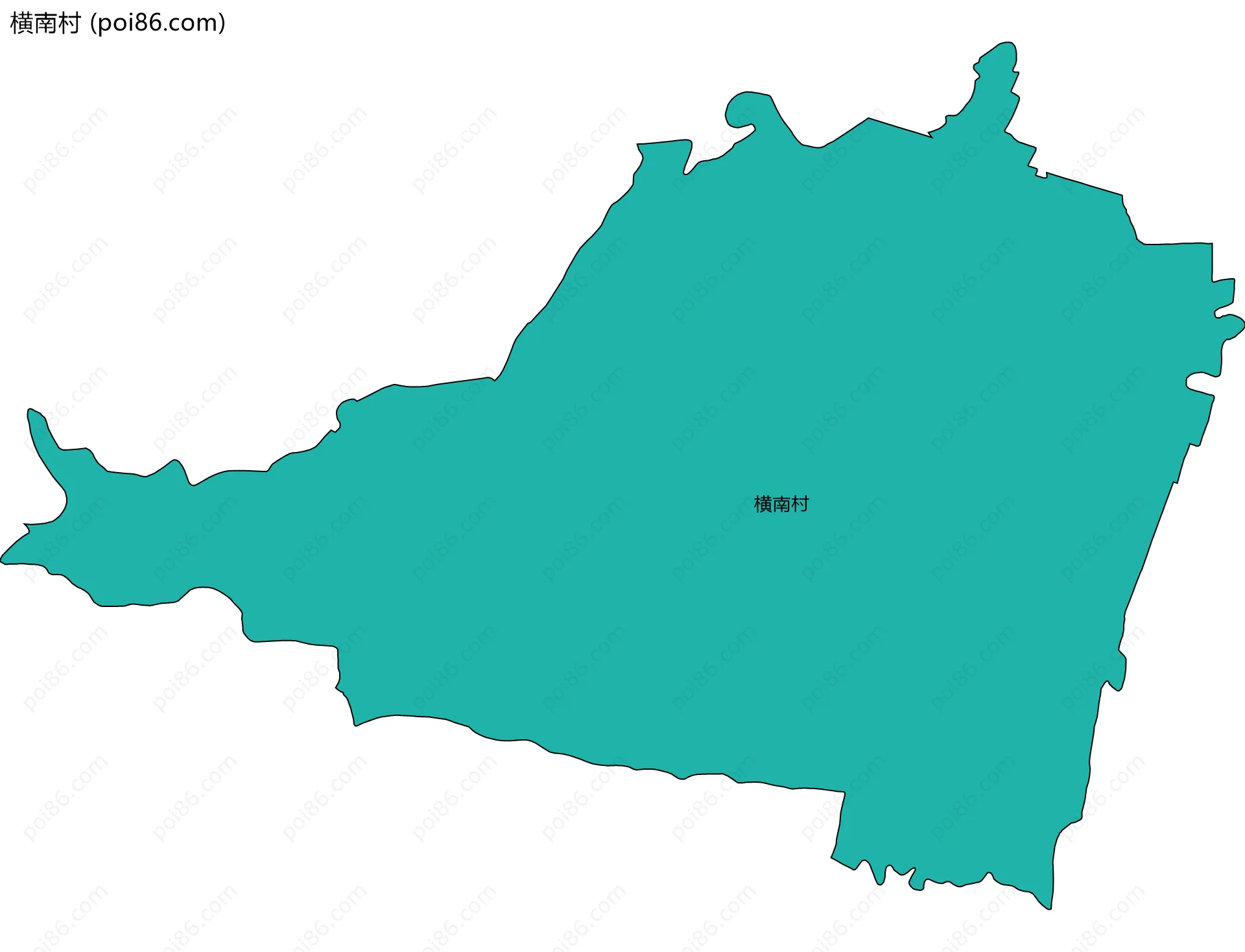 横南村边界地图