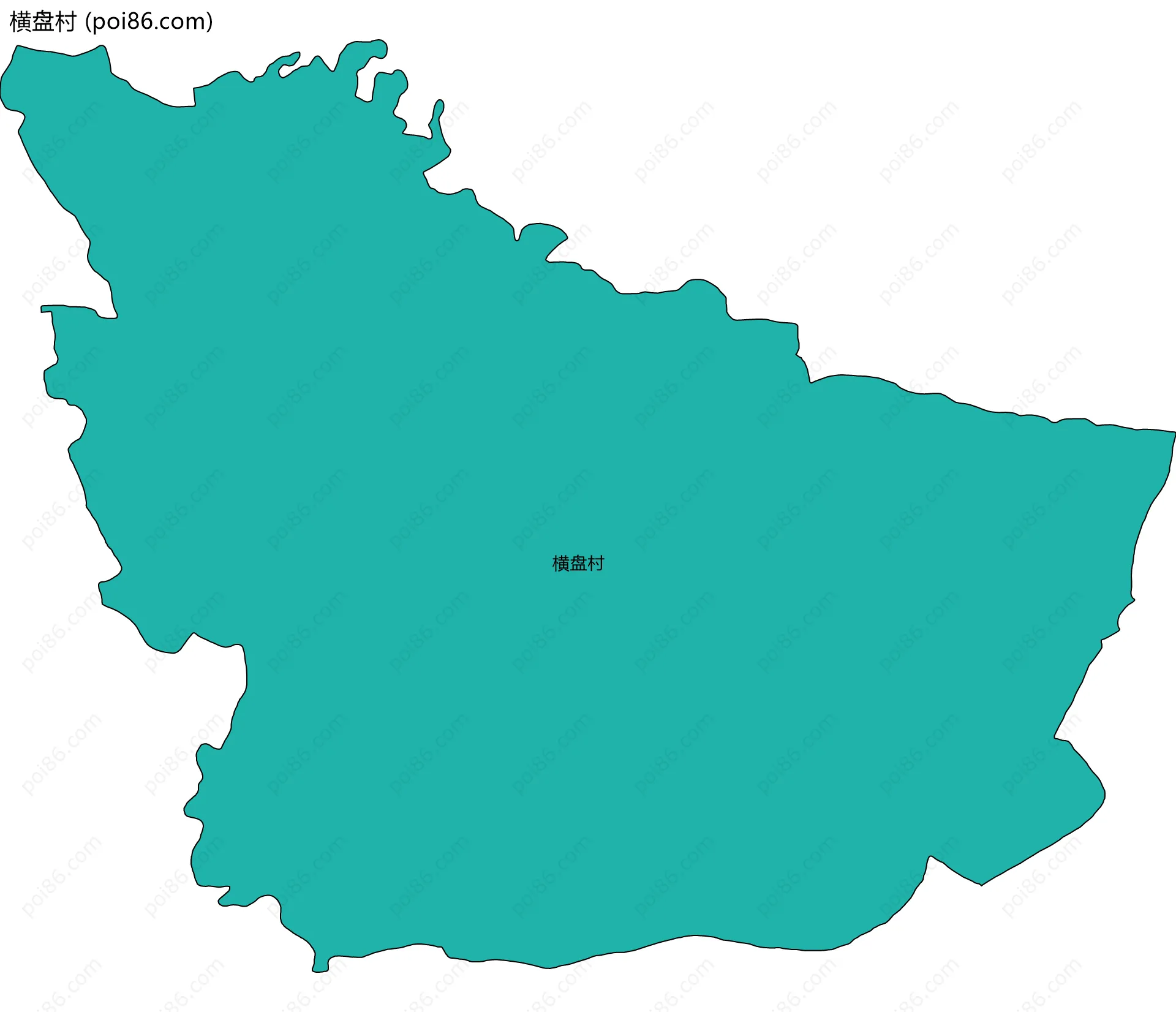 横盘村边界地图