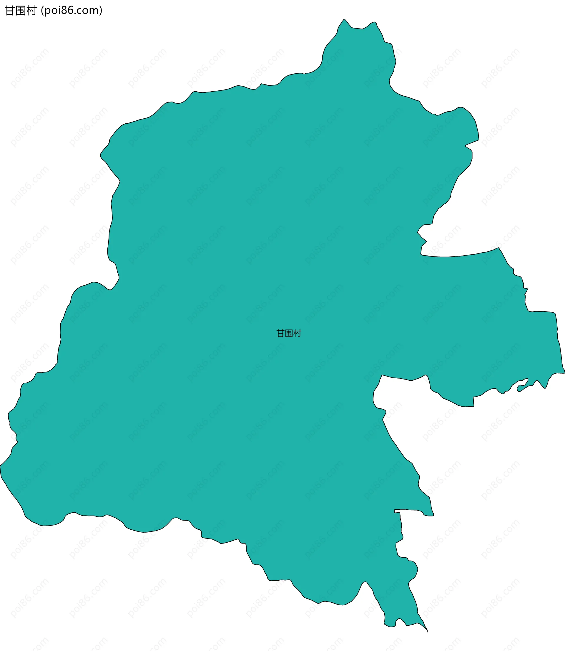 甘围村边界地图