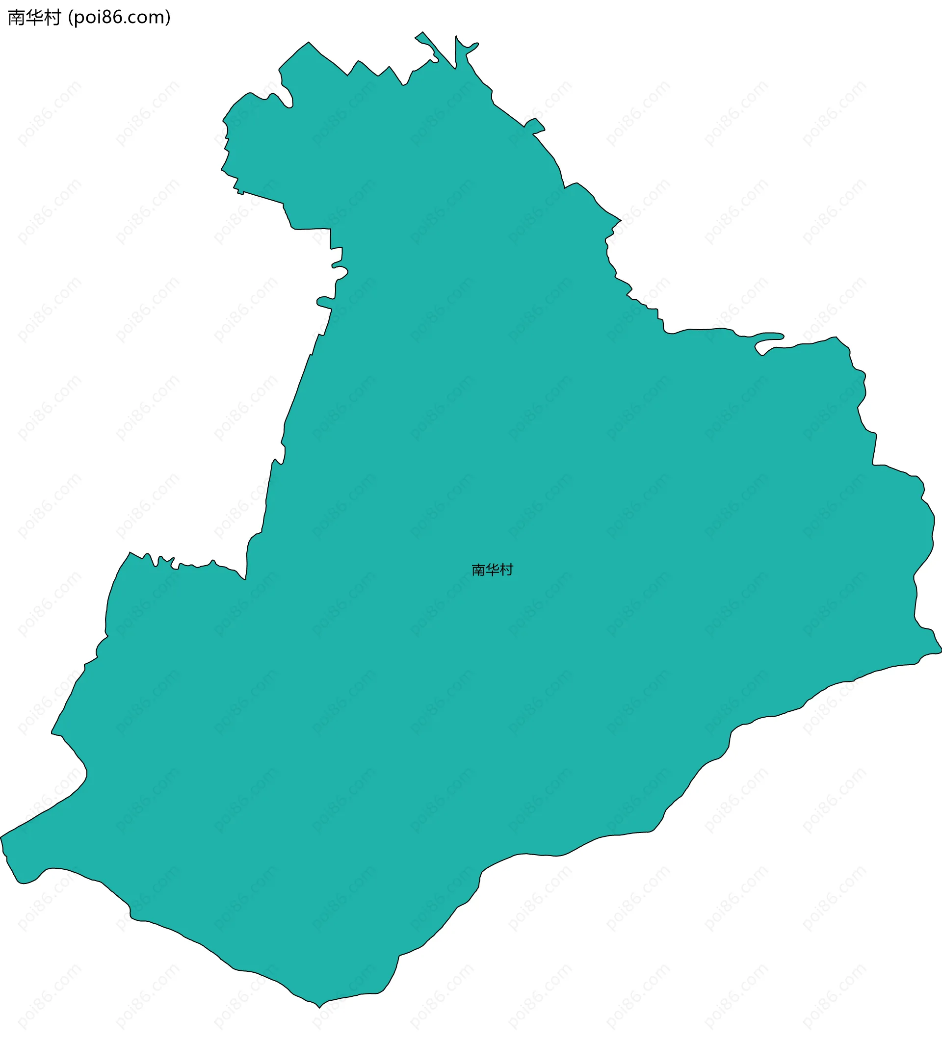 南华村边界地图